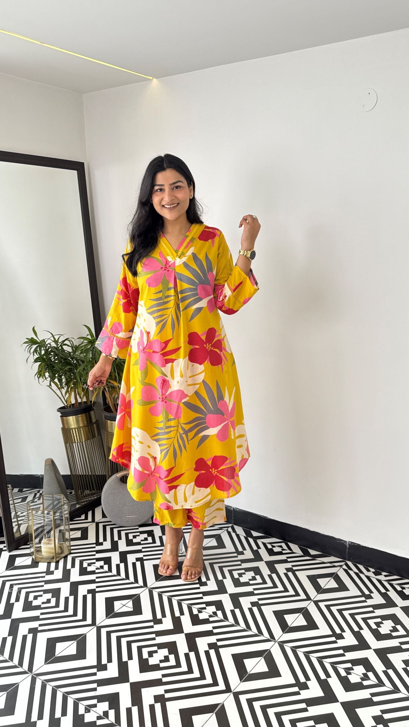 Iris Yellow Kurta Pants