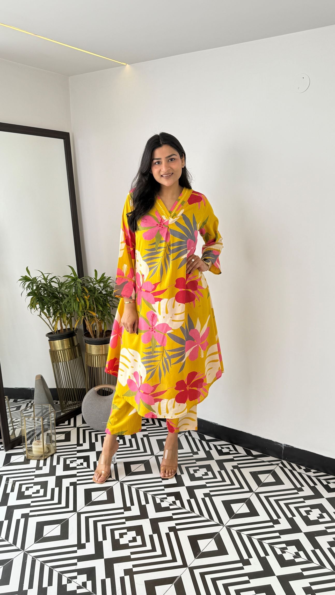 Iris Yellow Kurta Pants