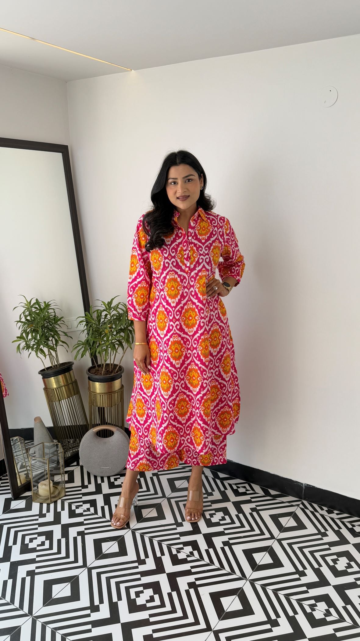 Meher Pink and Yellow Kurta Pants