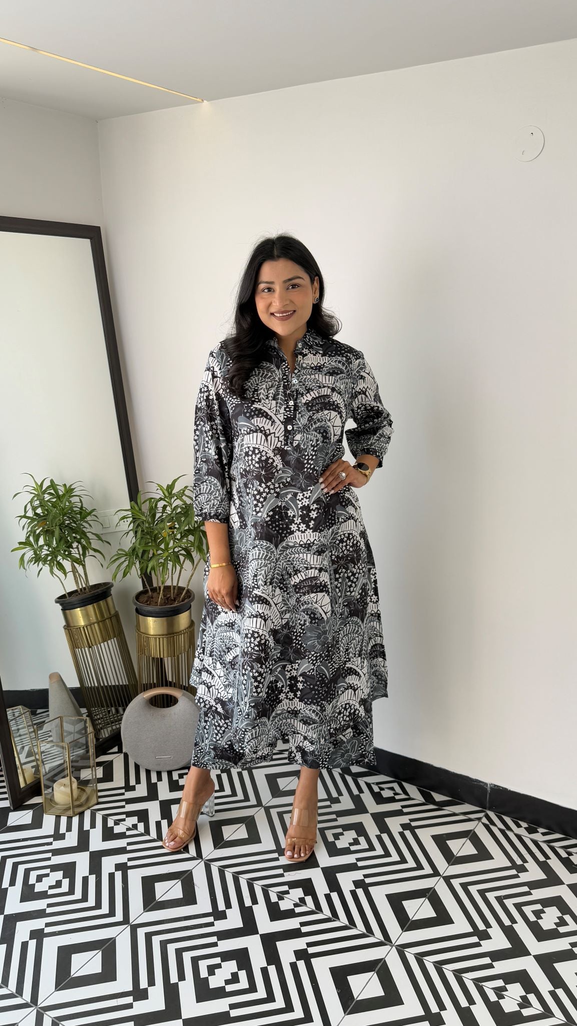 Meher Stone Grey Kurta Pants