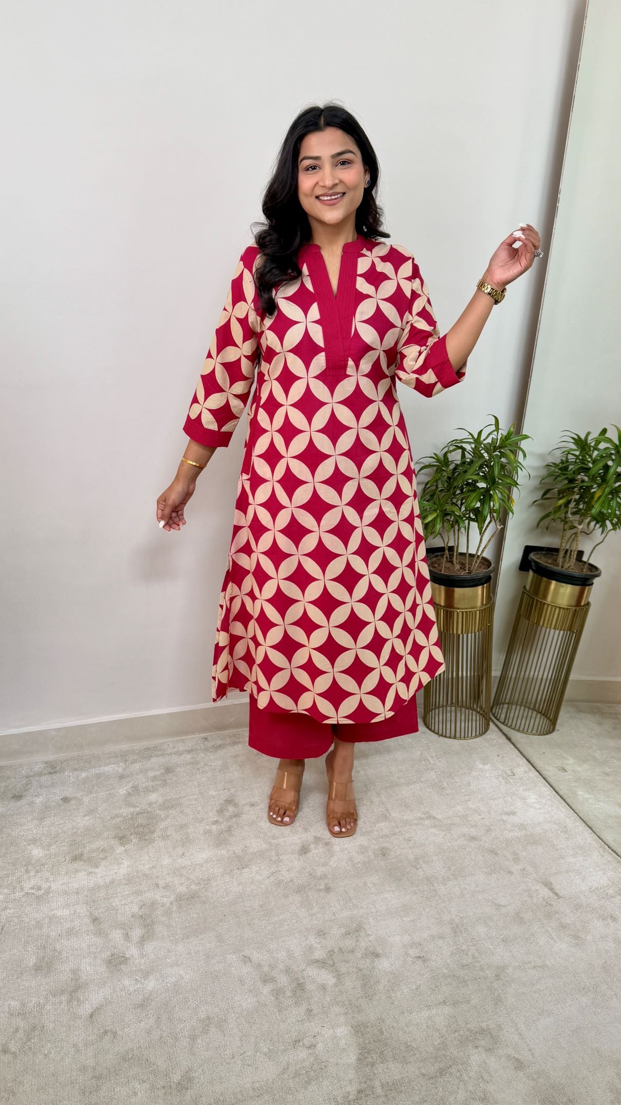 Mirage Pink Kurta Pants