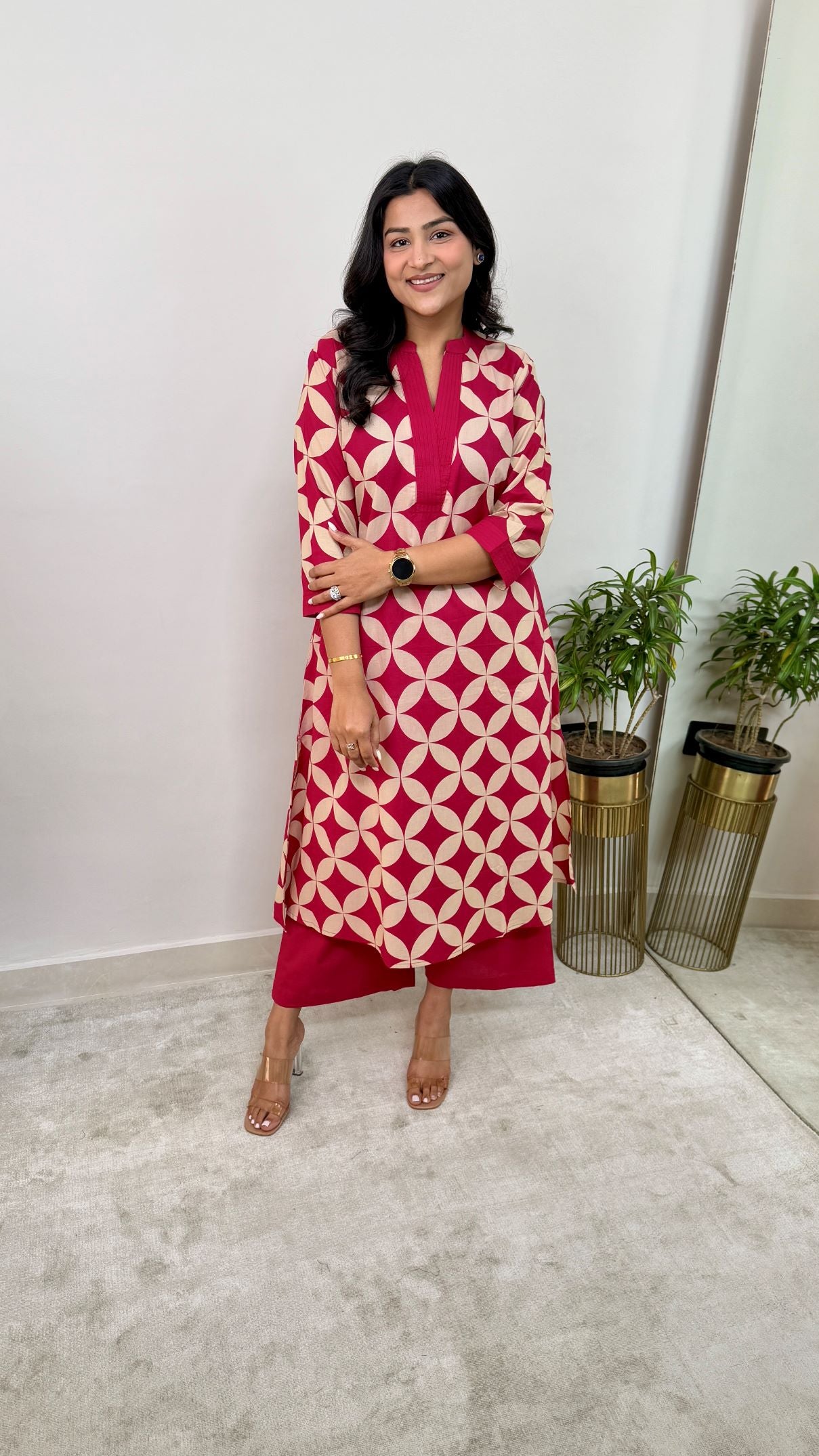 Mirage Pink Kurta Pants