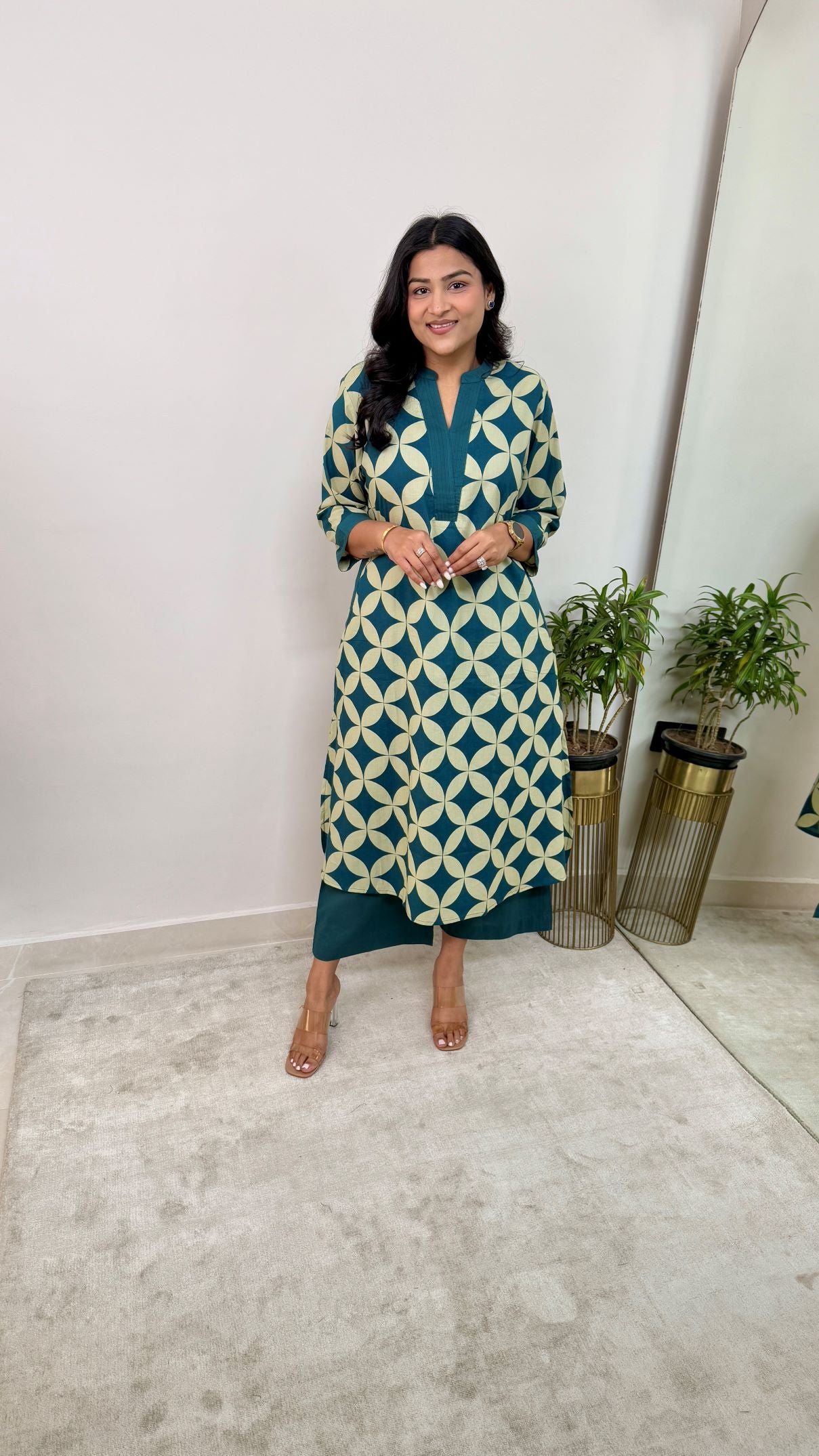 Mirage Turquoise Kurta Pants