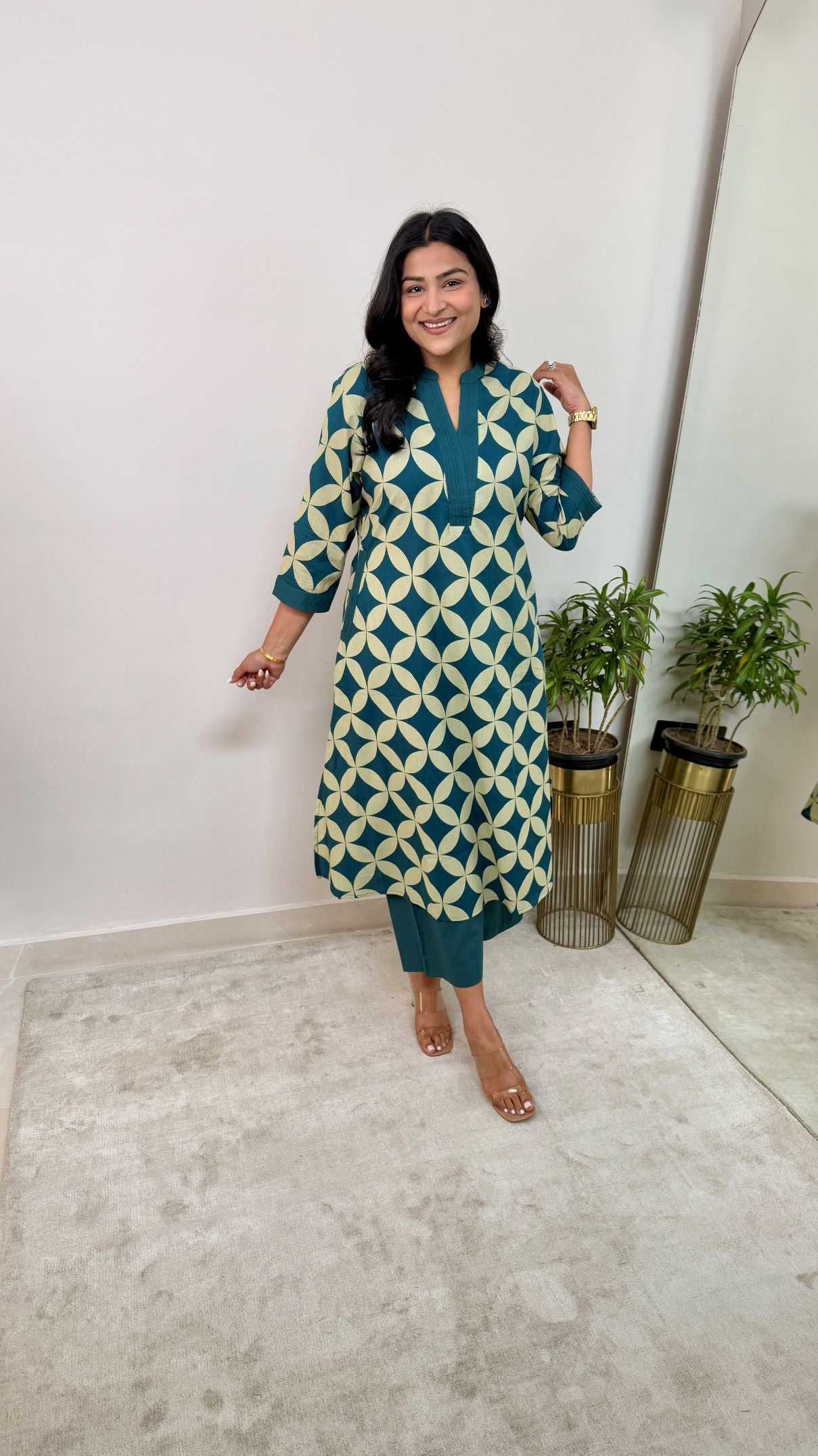 Mirage Turquoise Kurta Pants