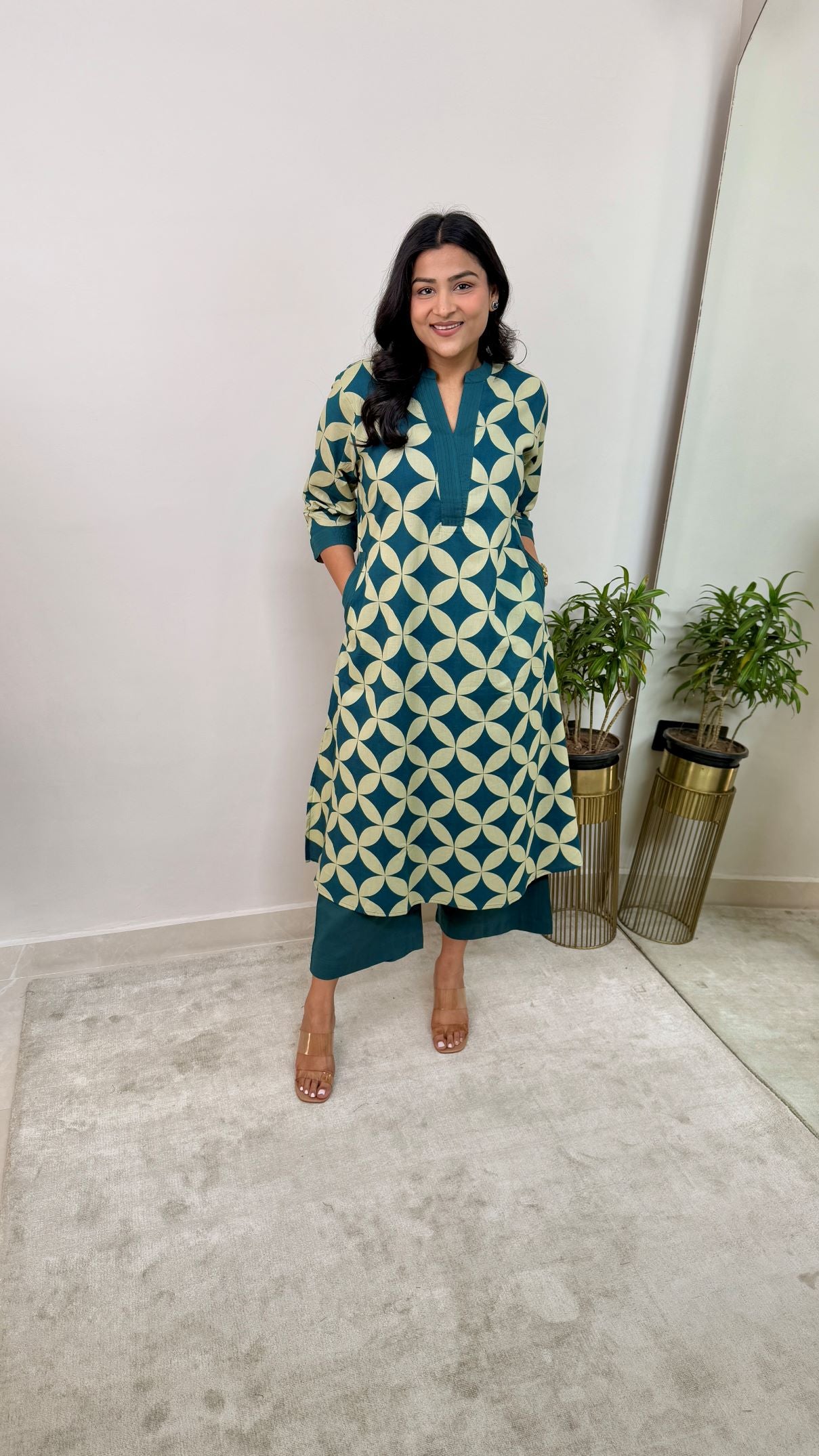 Mirage Turquoise Kurta Pants