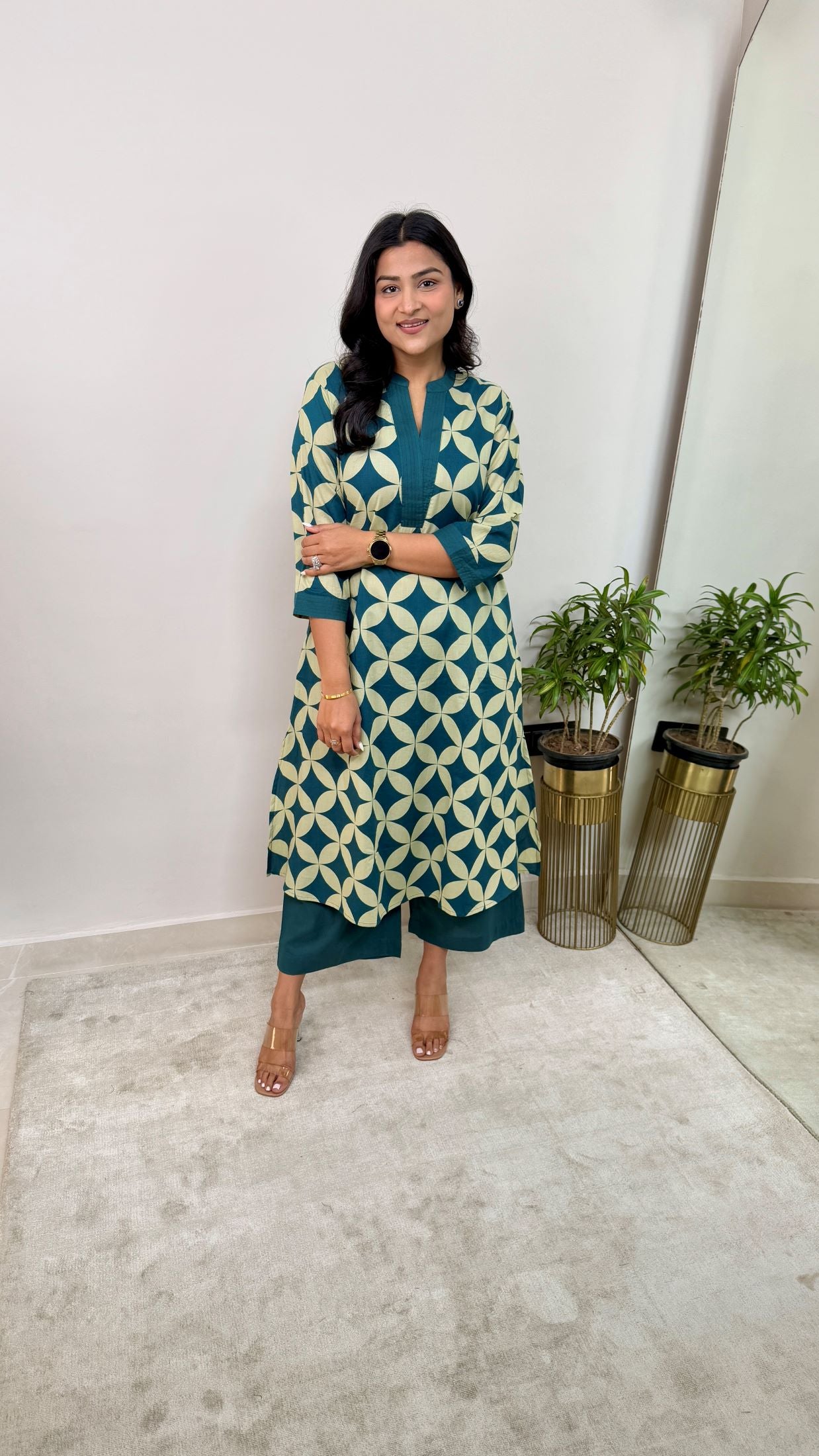 Mirage Turquoise Kurta Pants