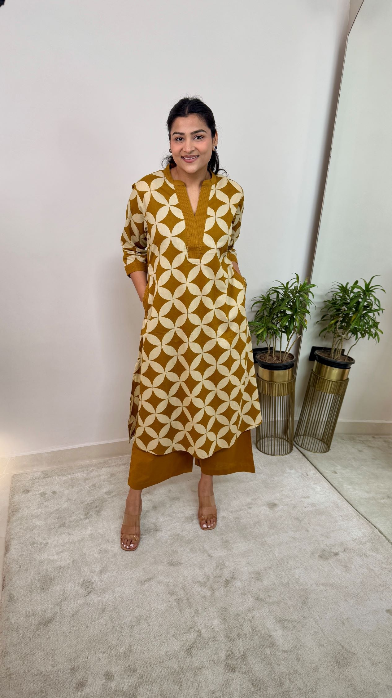 Mirage Yellow Kurta Pants