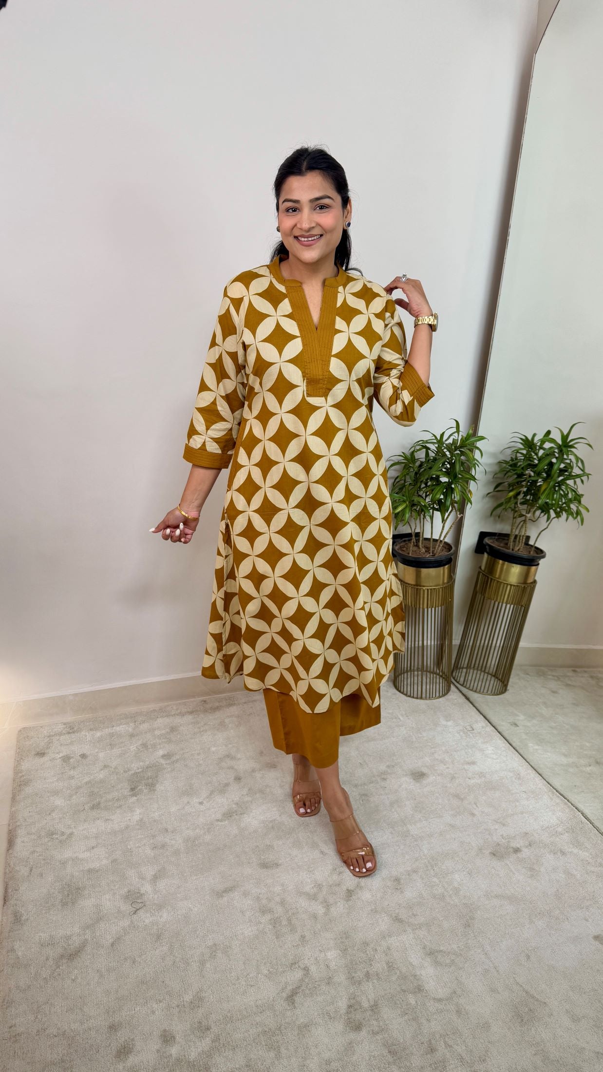 Mirage Yellow Kurta Pants
