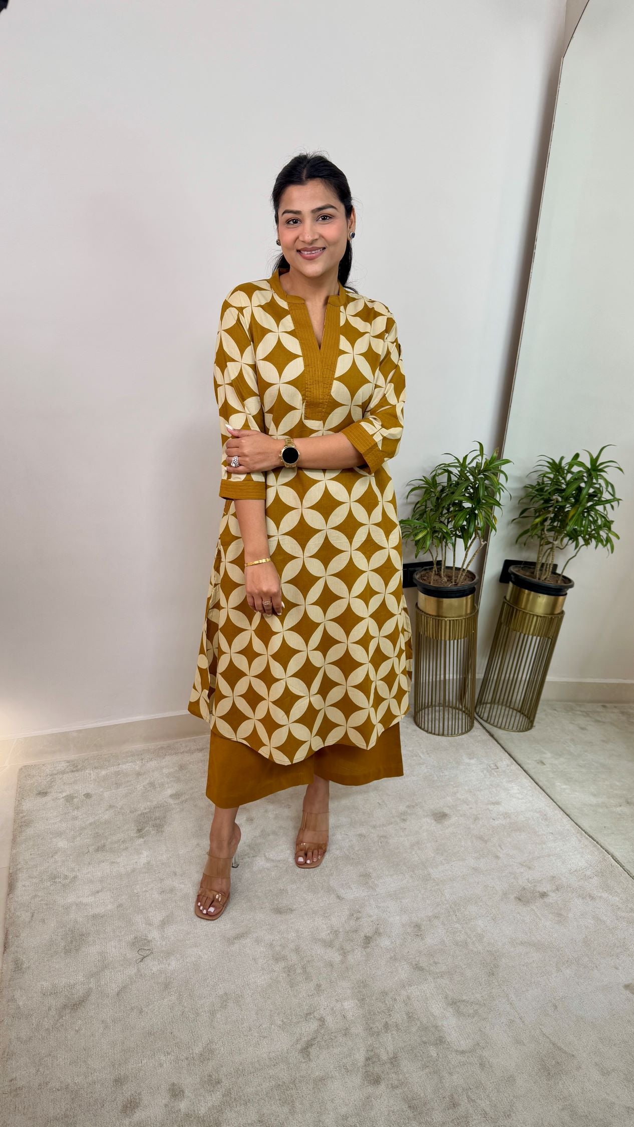 Mirage Yellow Kurta Pants