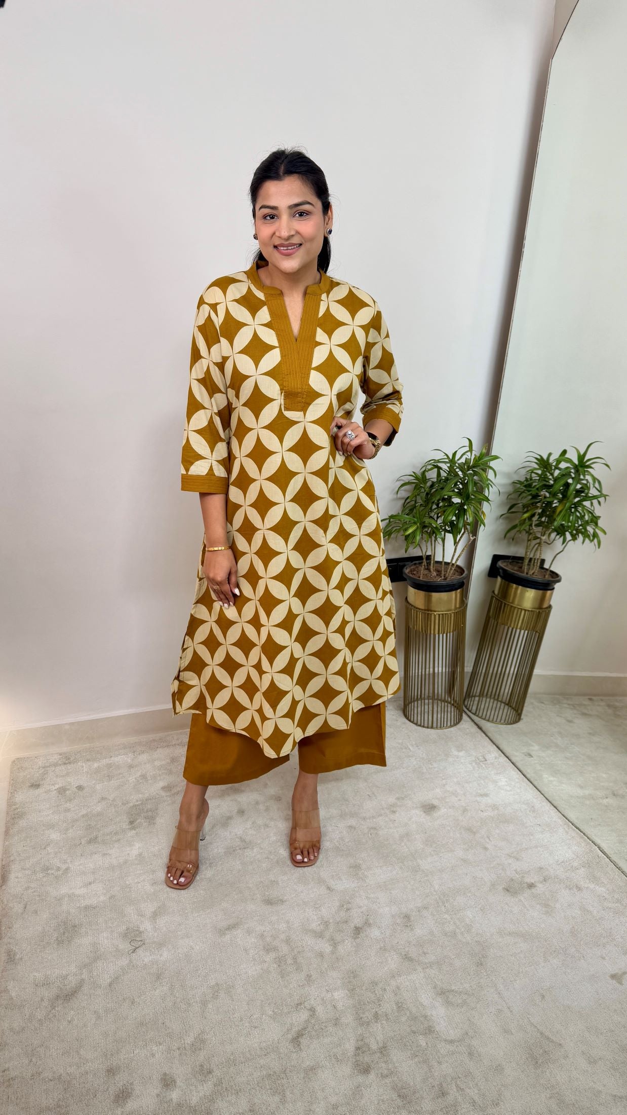 Mirage Yellow Kurta Pants