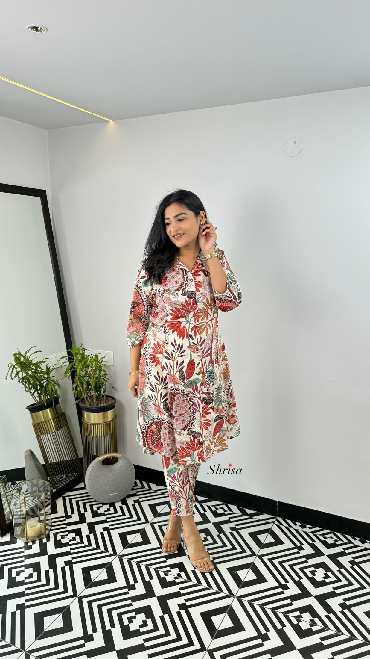 Multi Print Leaf cotton Cord set