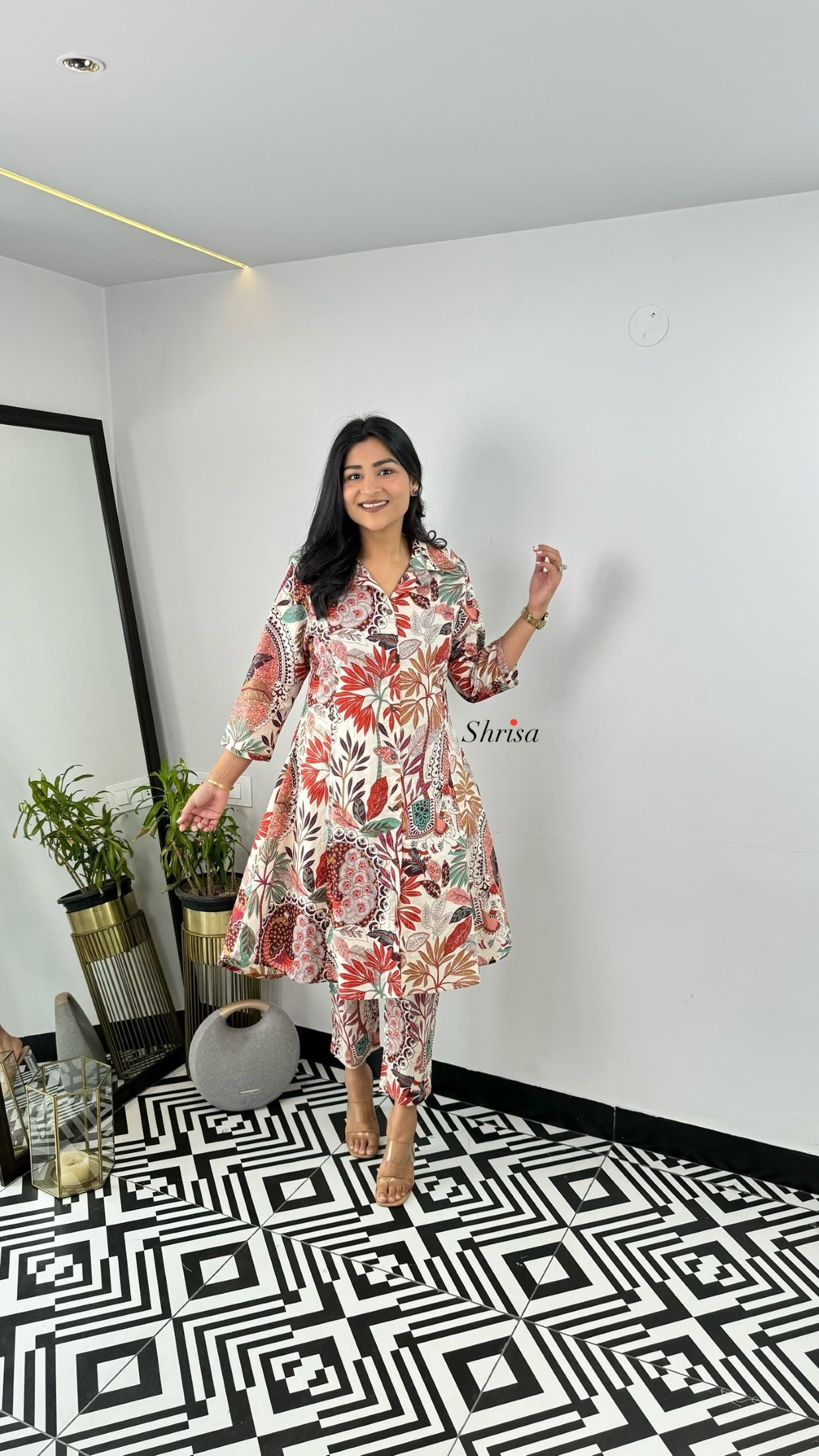 Multi Print Leaf cotton Cord set