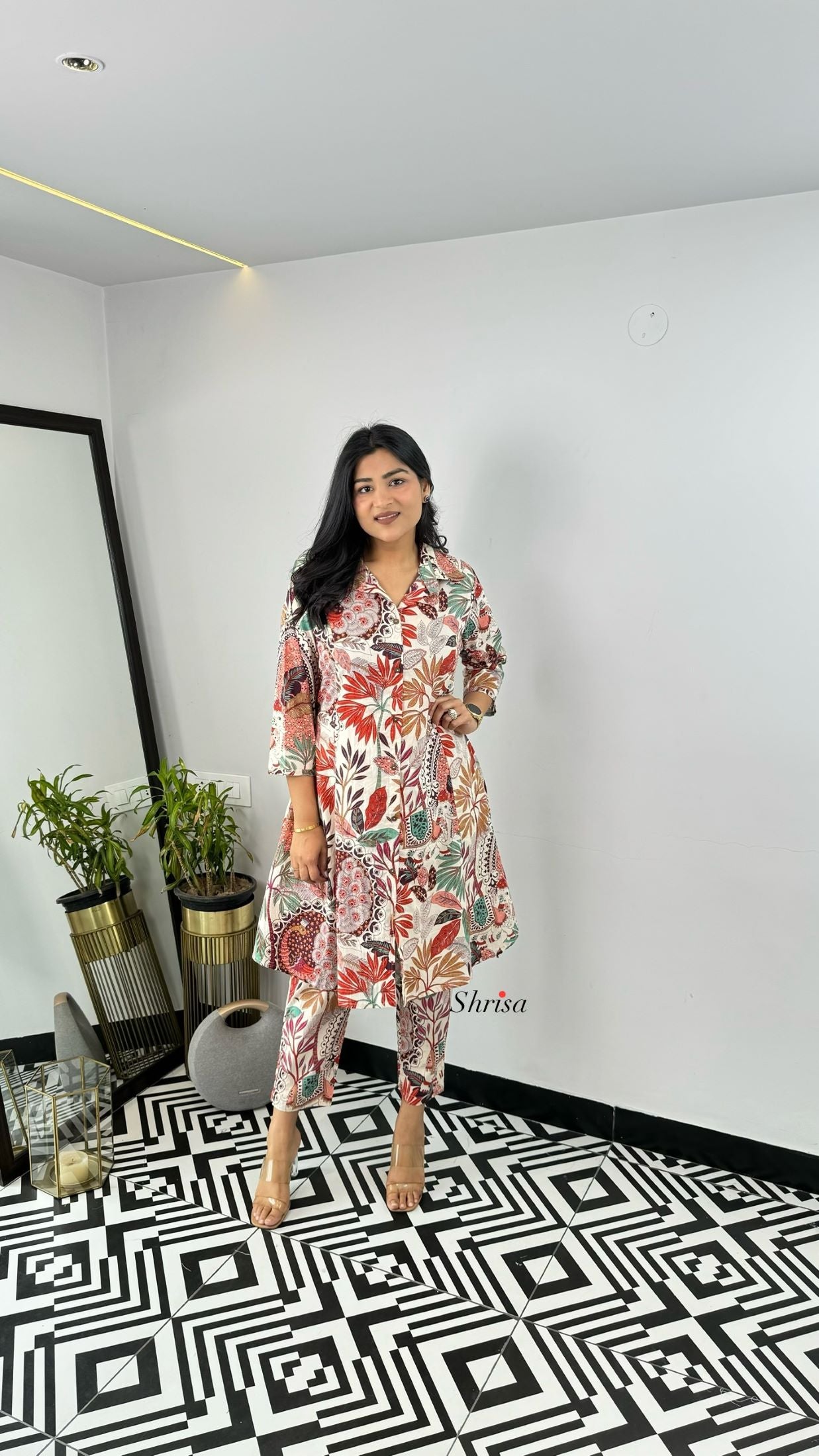 Multi Print Leaf cotton Cord set