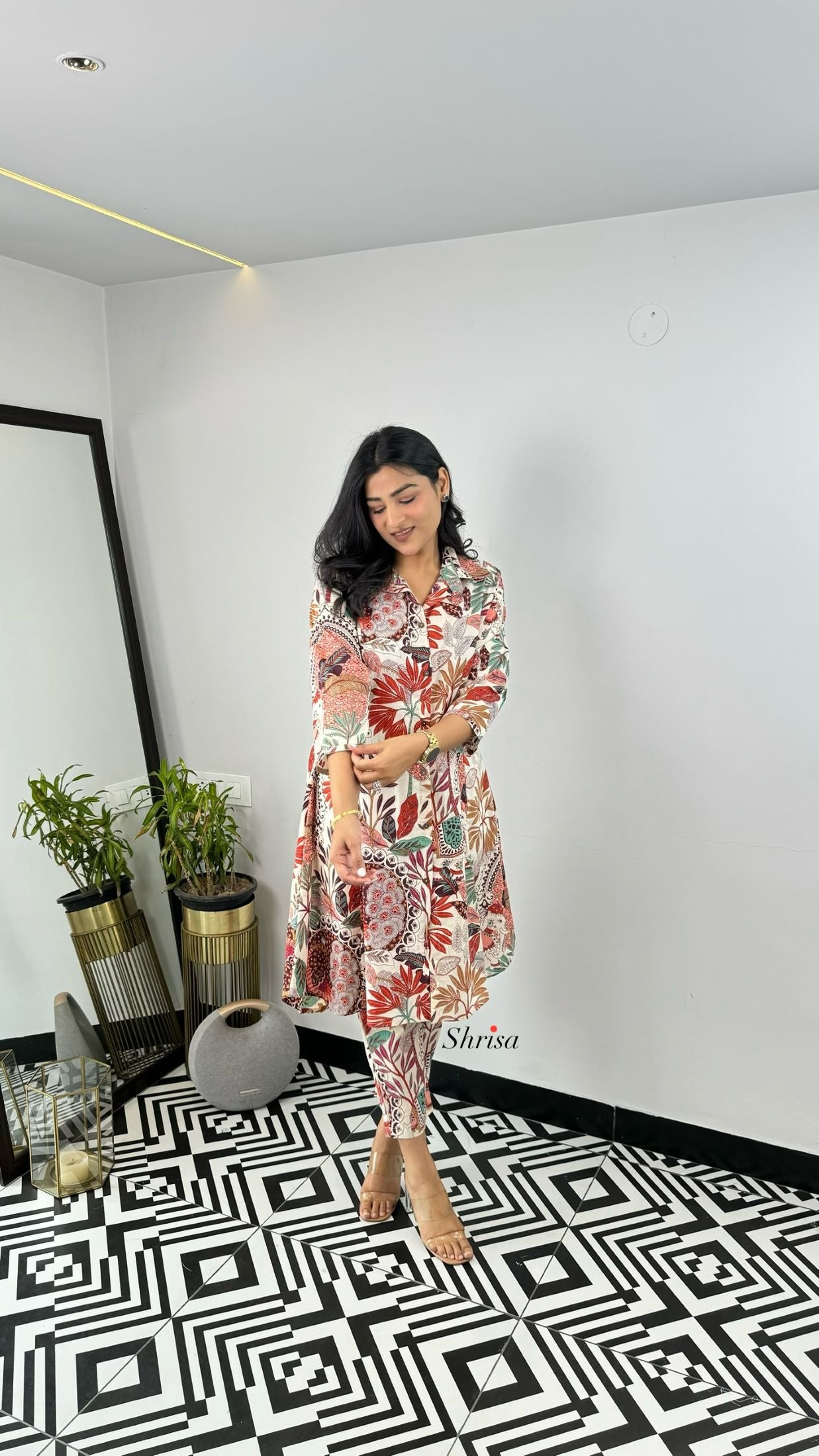 Multi Print Leaf cotton Cord set