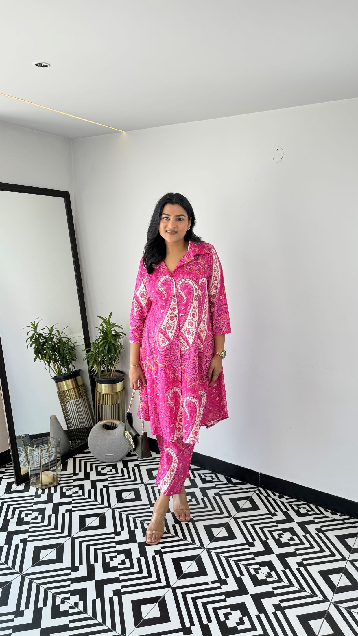 Turkish Pink Cotton Cord Set