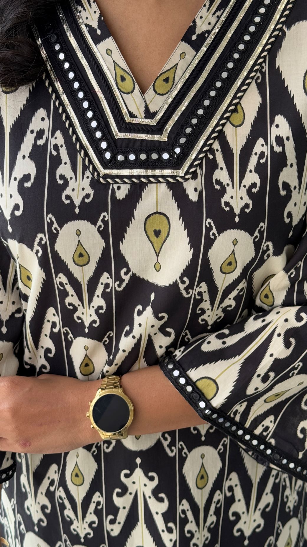 Regal Black Kurta Pants