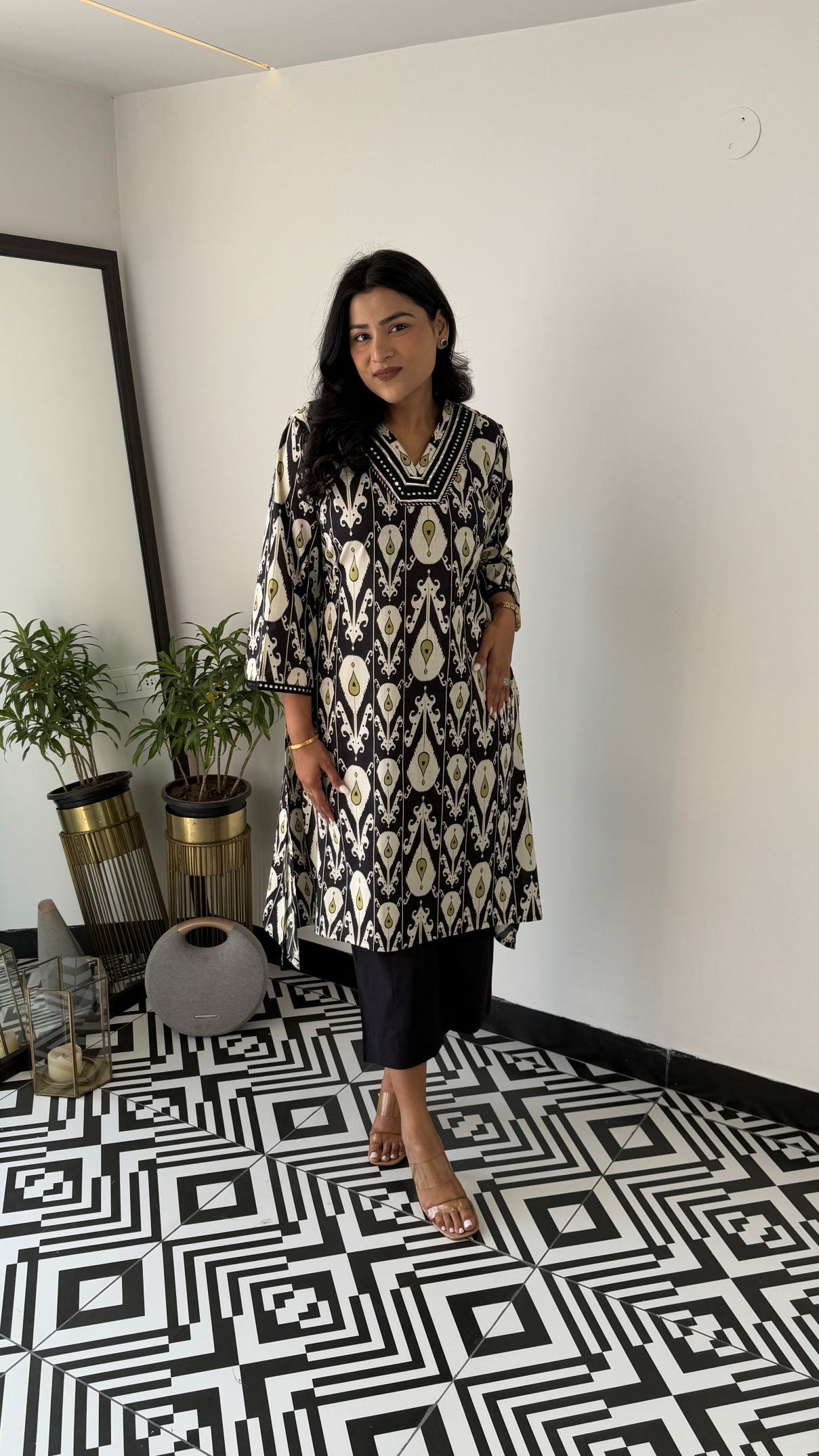 Regal Black Kurta Pants