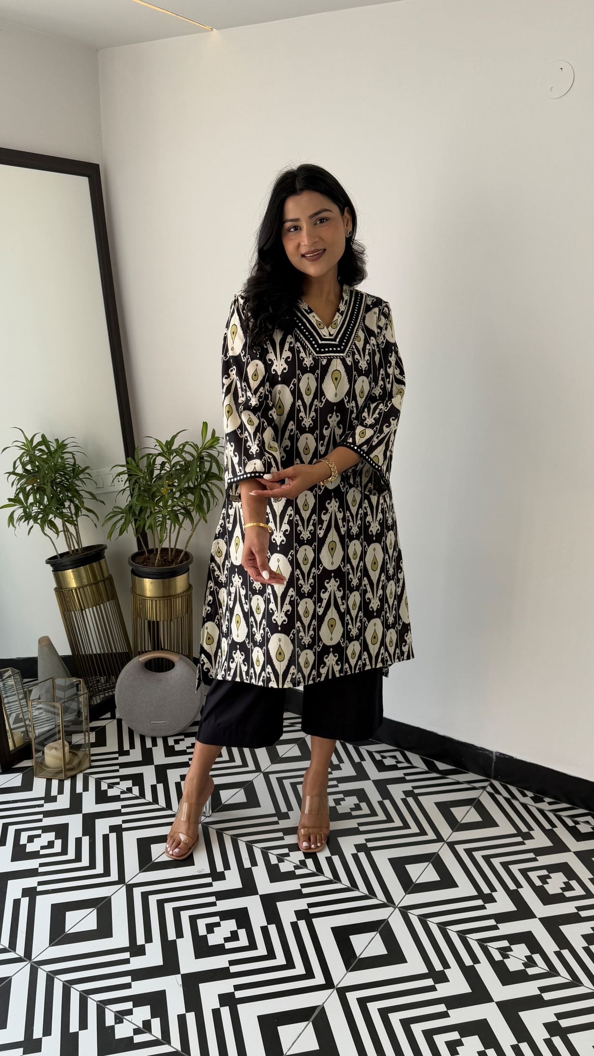 Regal Black Kurta Pants