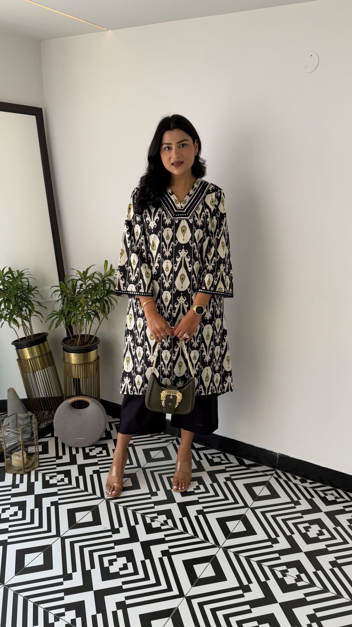 Regal Black Kurta Pants