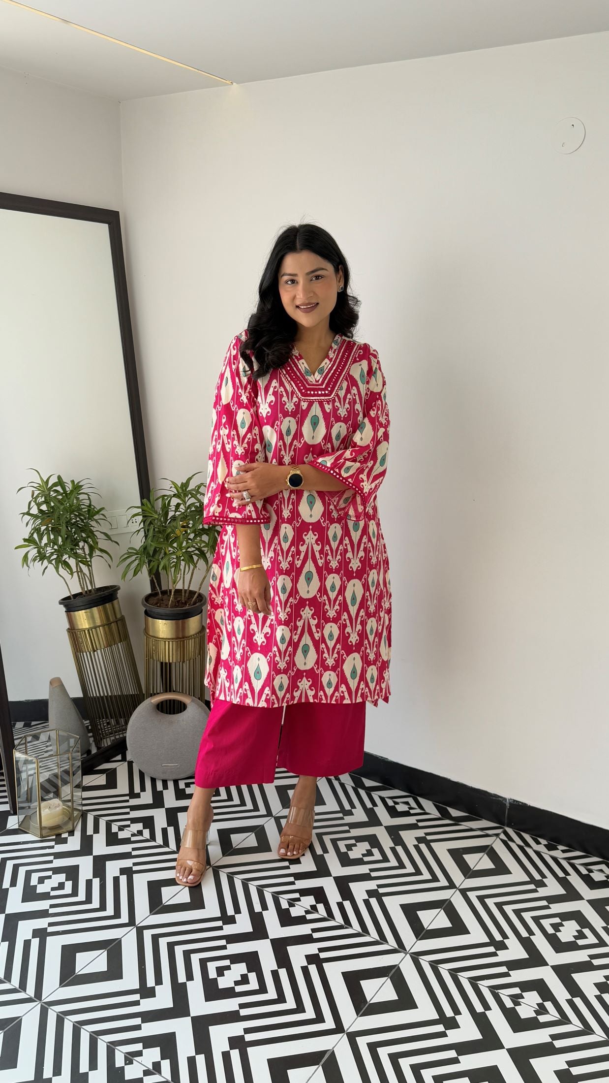 Regal Pink Kurta Pants