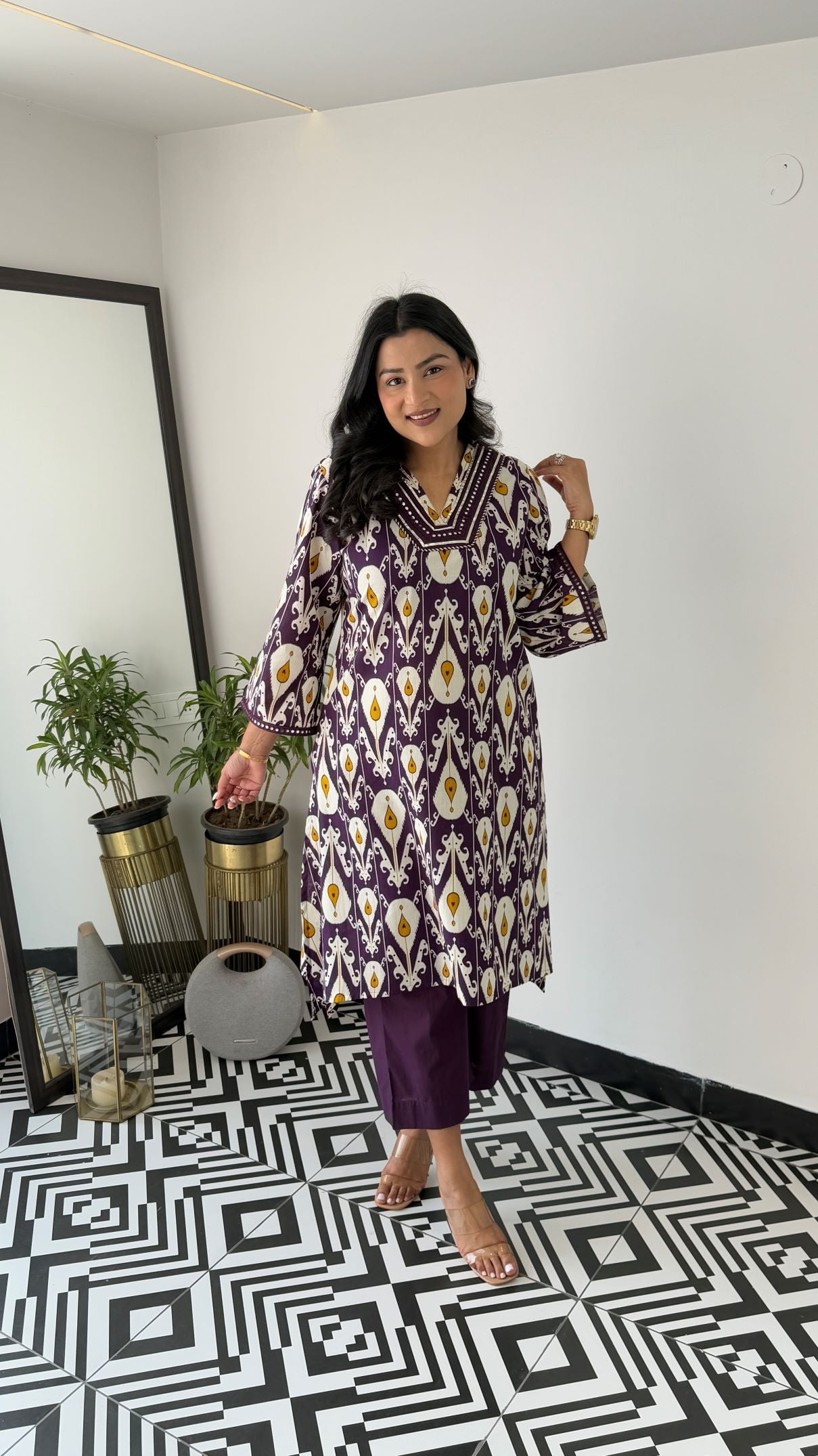 Regal Purple Kurta Pants
