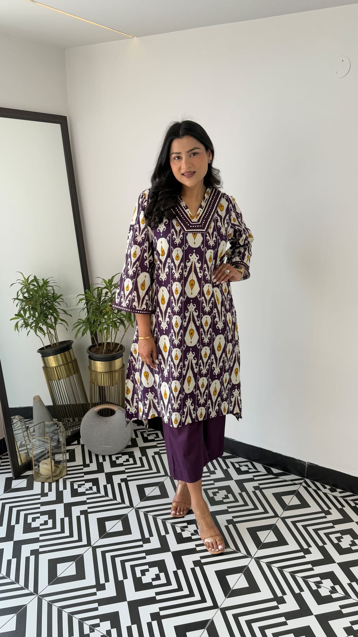 Regal Purple Kurta Pants