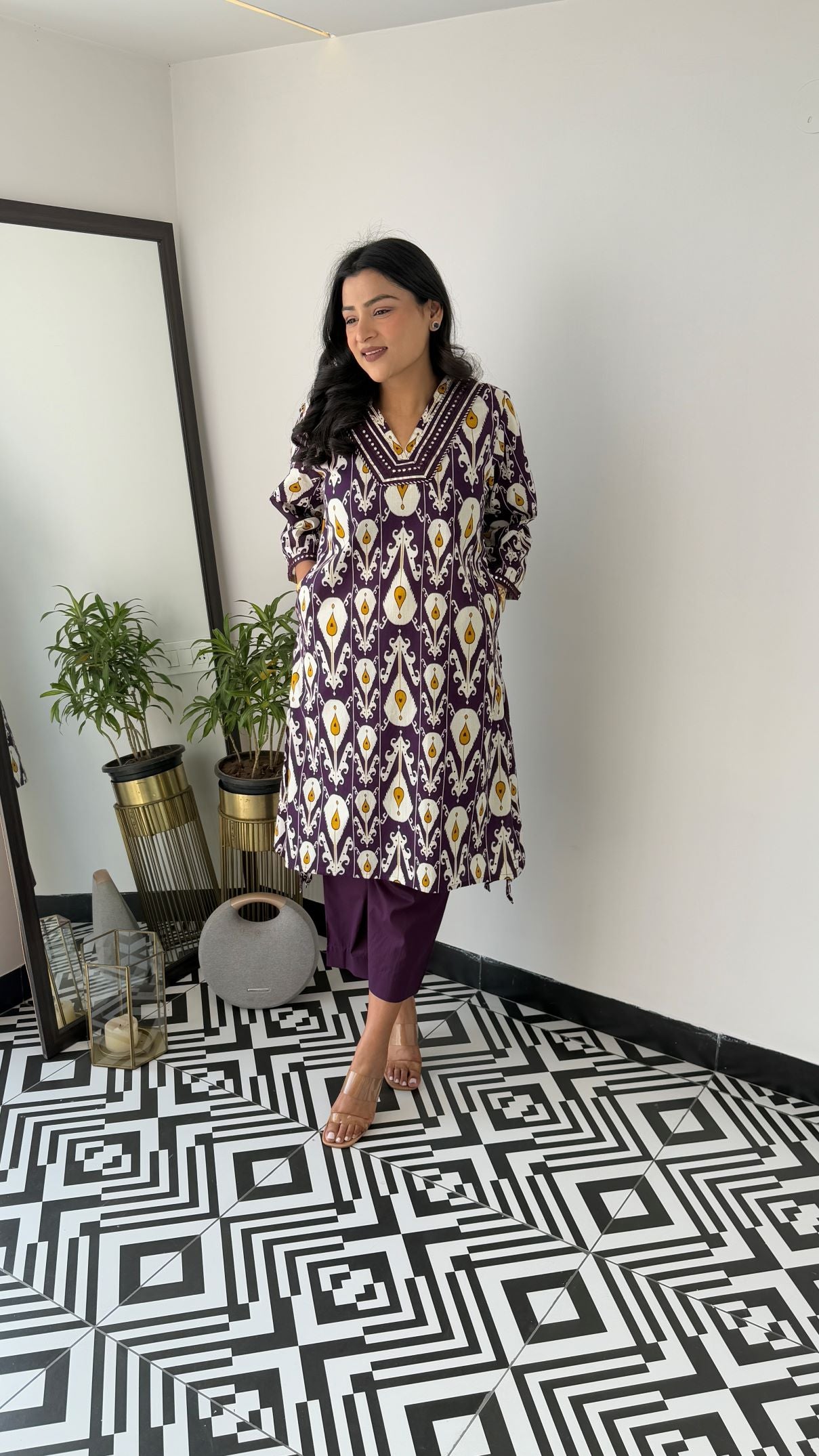 Regal Purple Kurta Pants