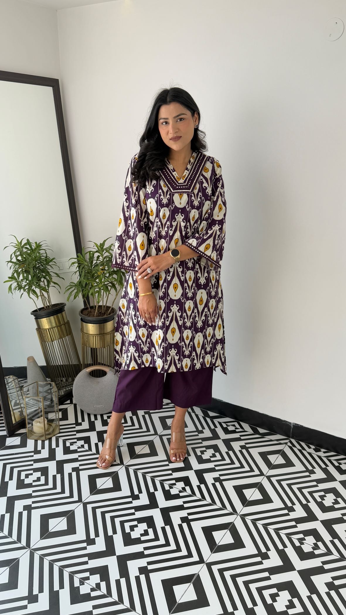 Regal Purple Kurta Pants