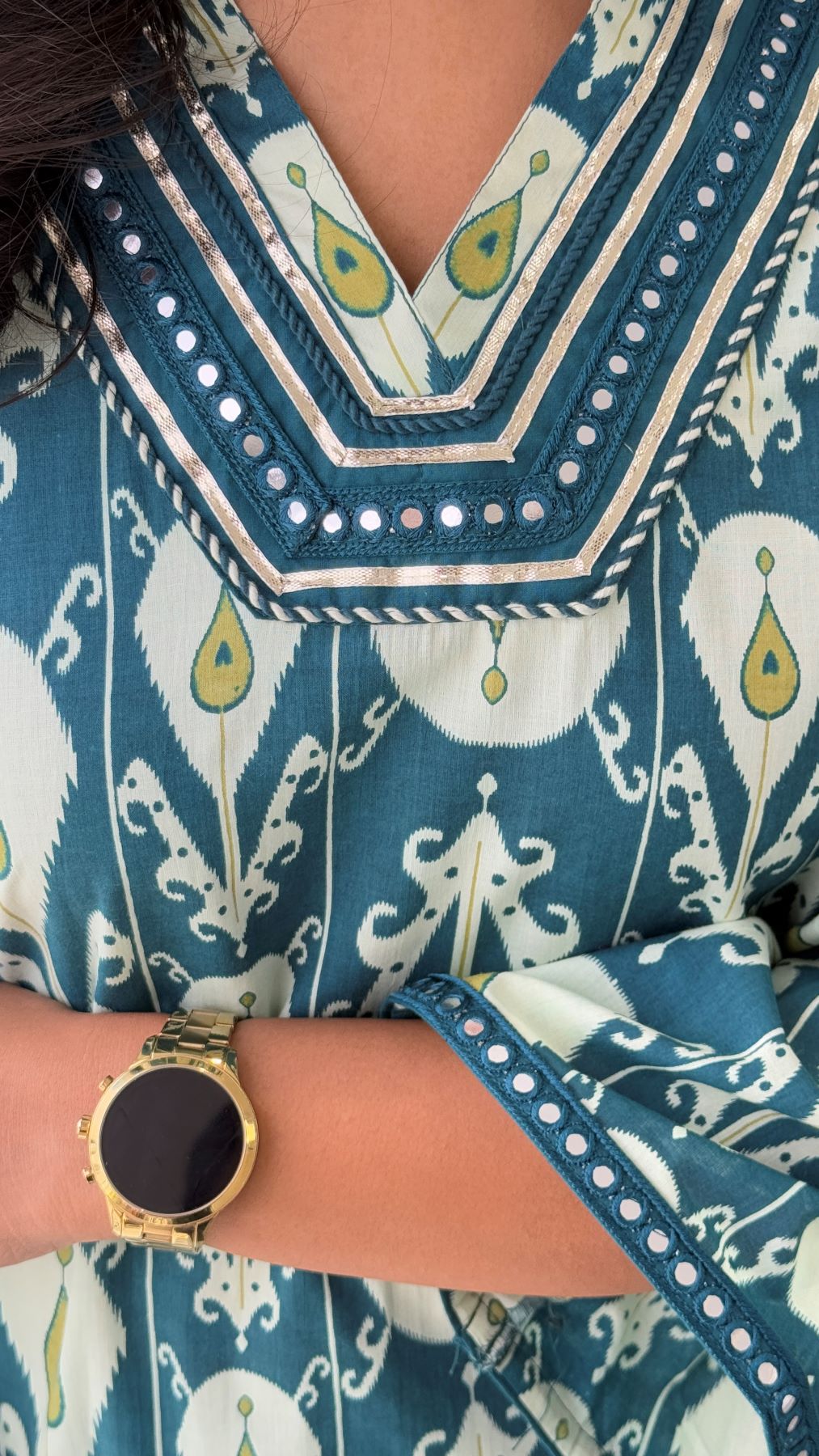 Regal Turquoise Kurta Pants