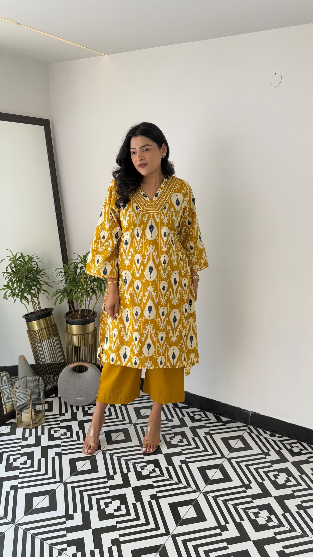 Regal Yellow Kurta Pants