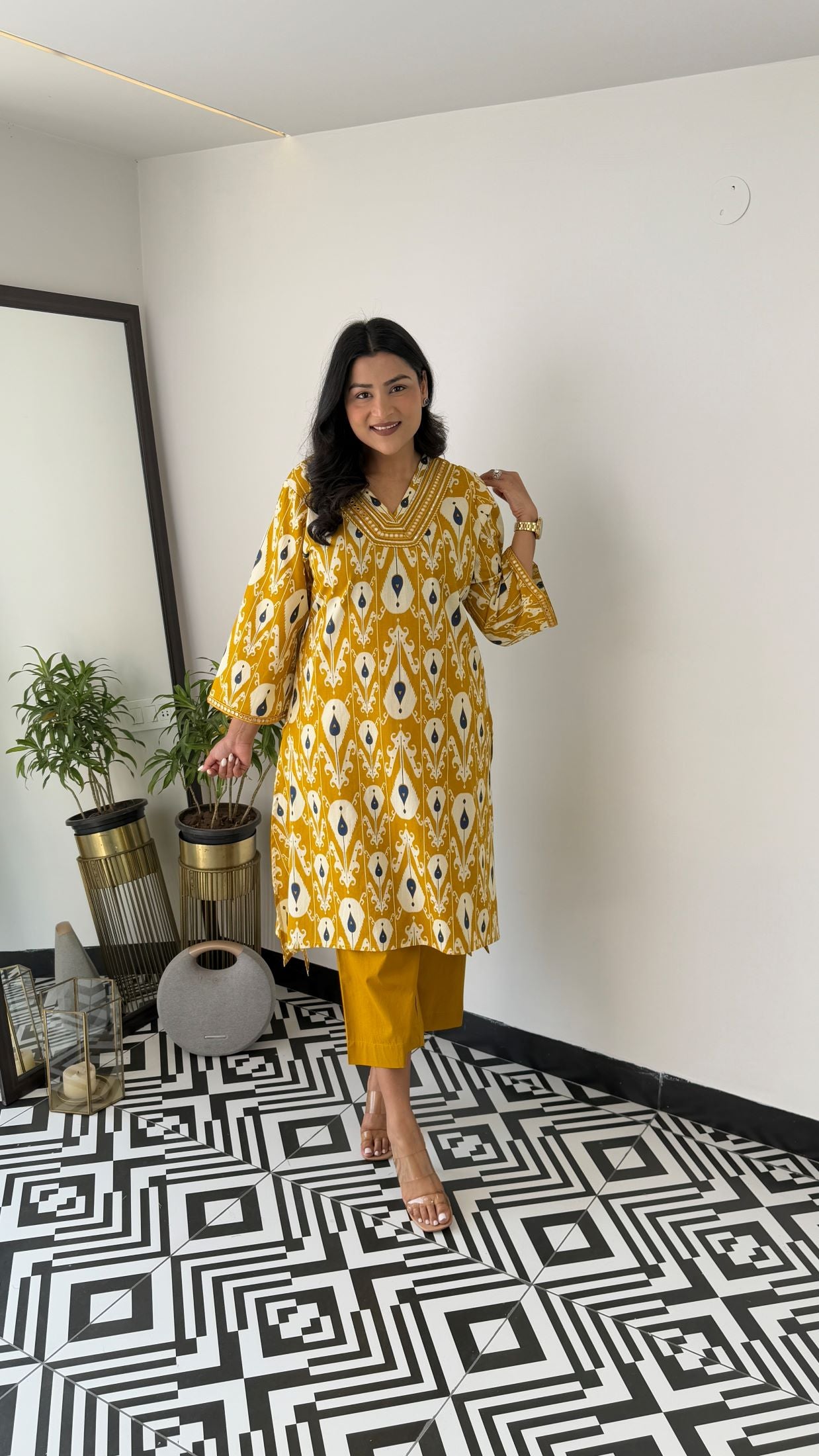 Regal Yellow Kurta Pants