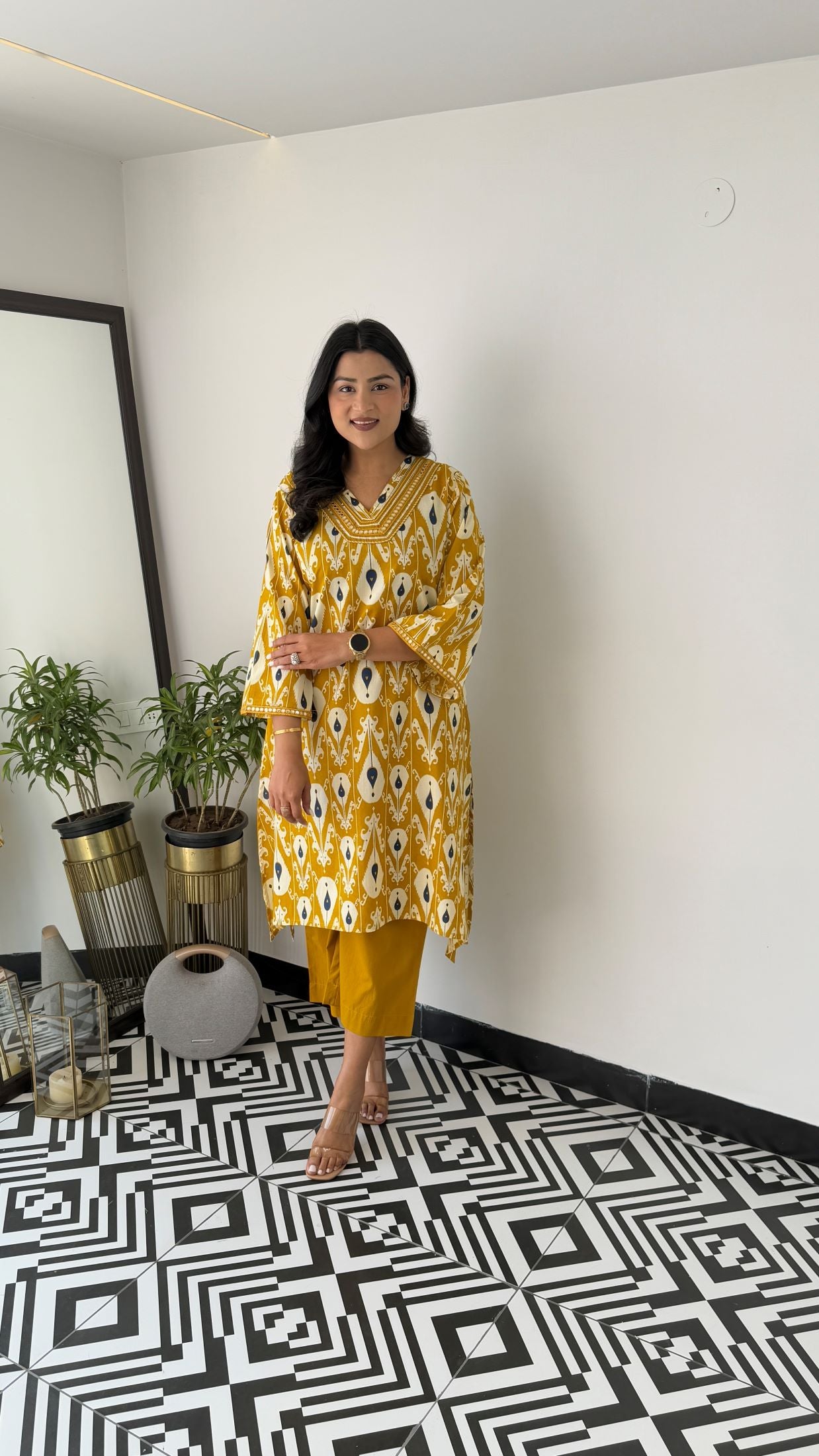 Regal Yellow Kurta Pants