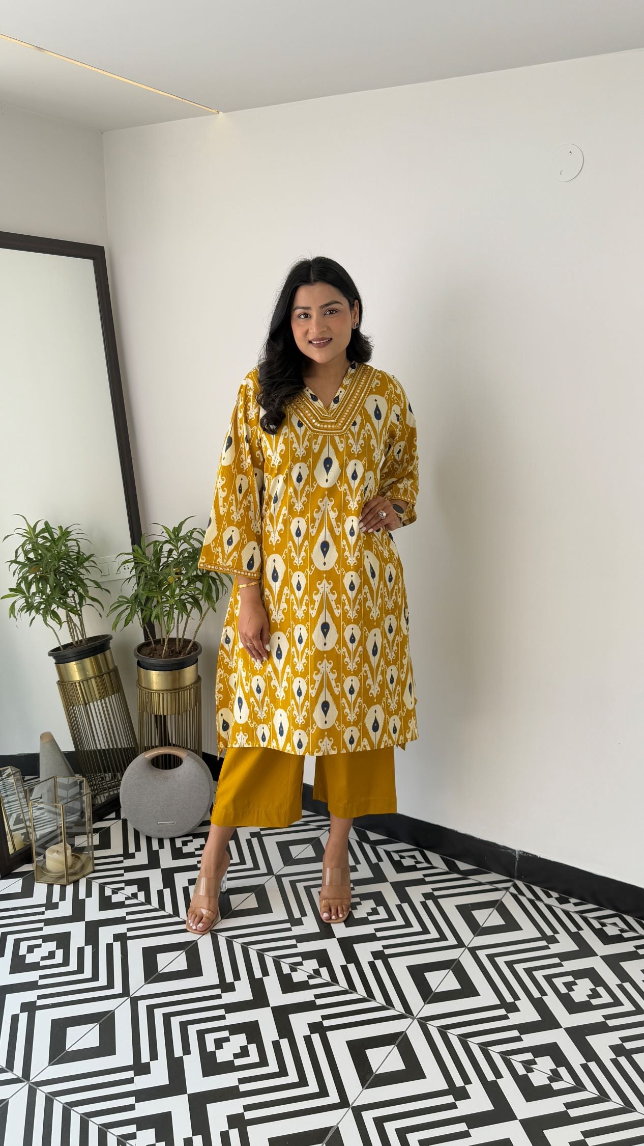 Regal Yellow Kurta Pants