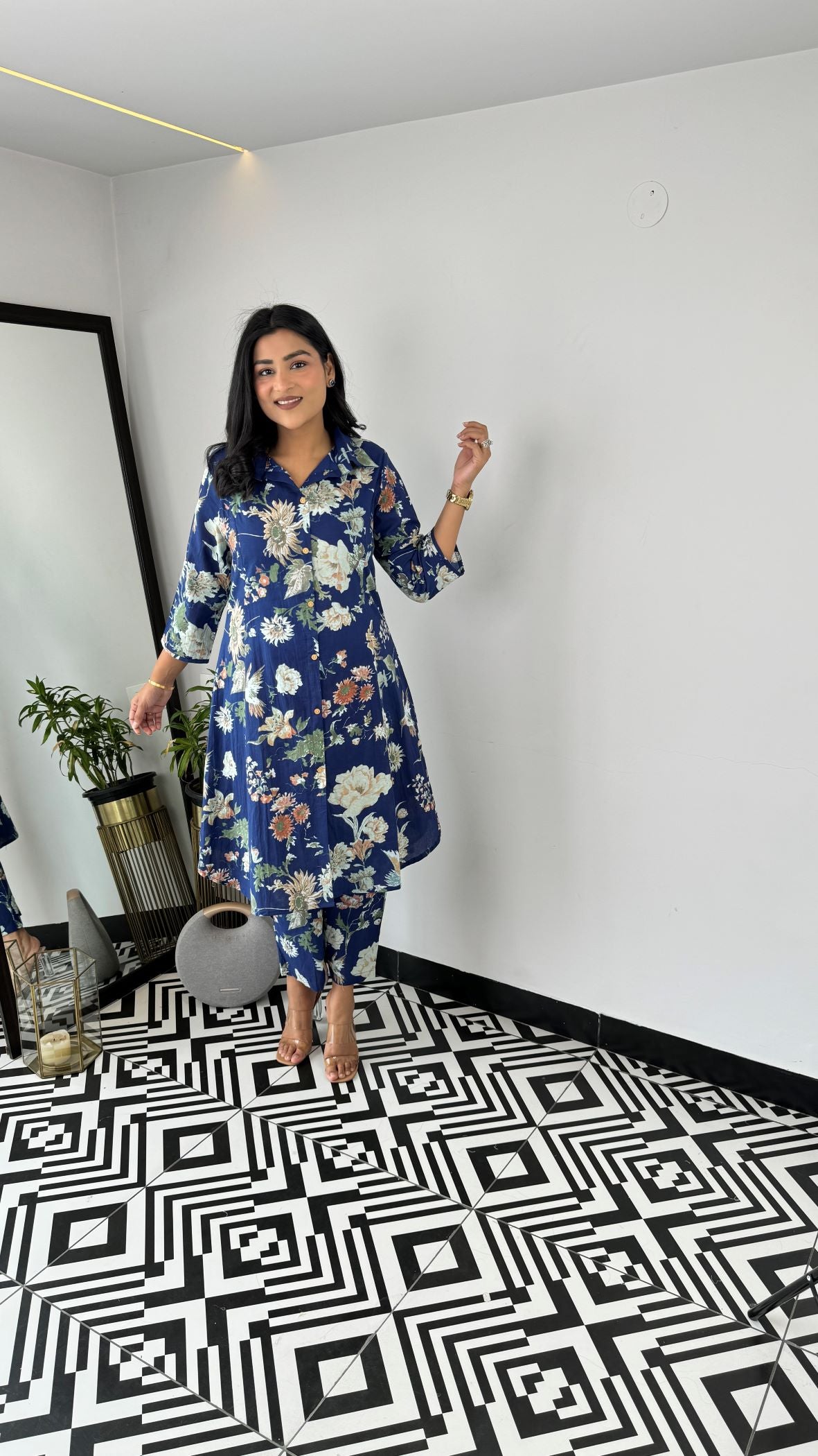 Royal Blue Cotton Cord Set