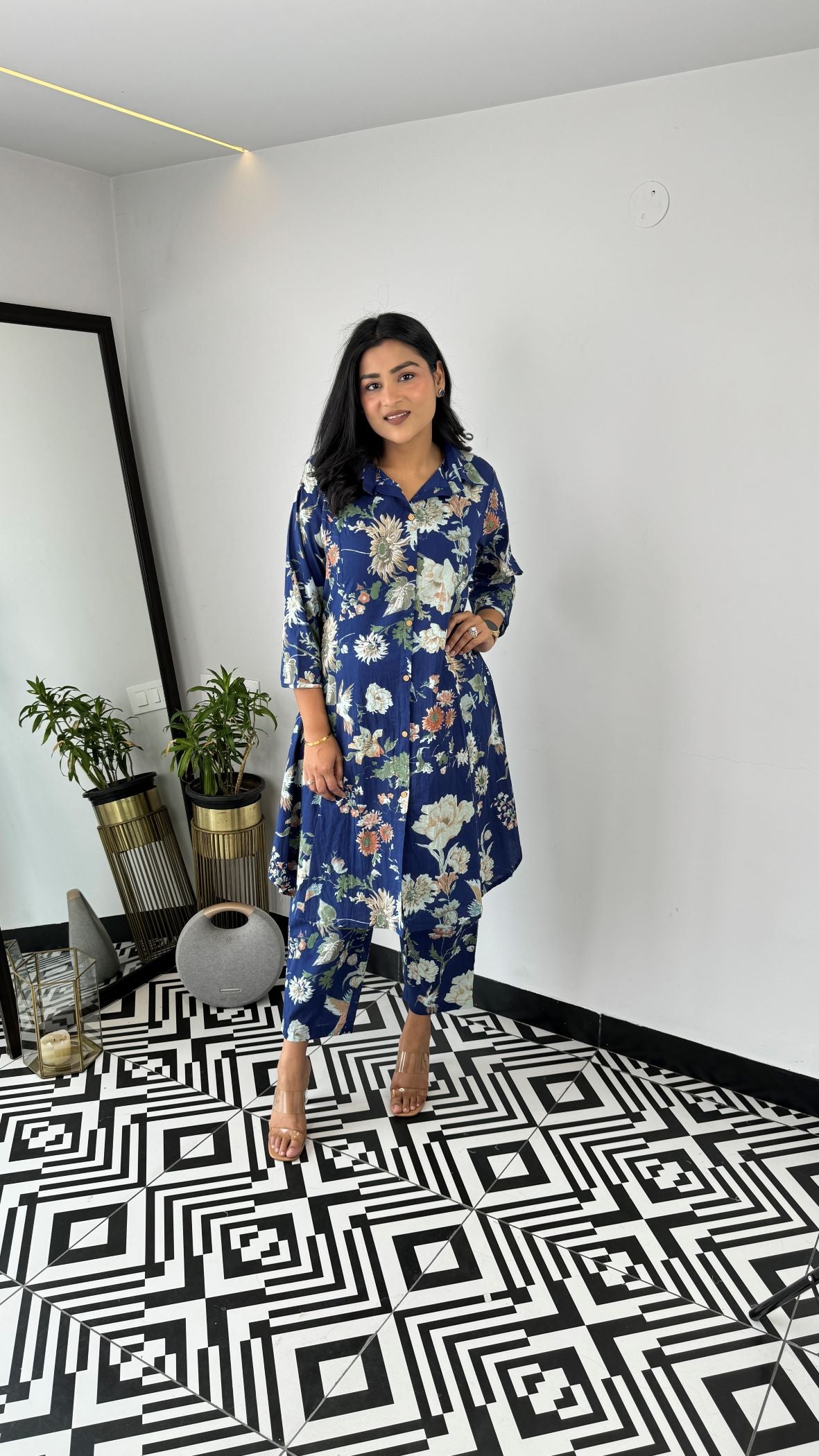 Royal Blue Cotton Cord Set