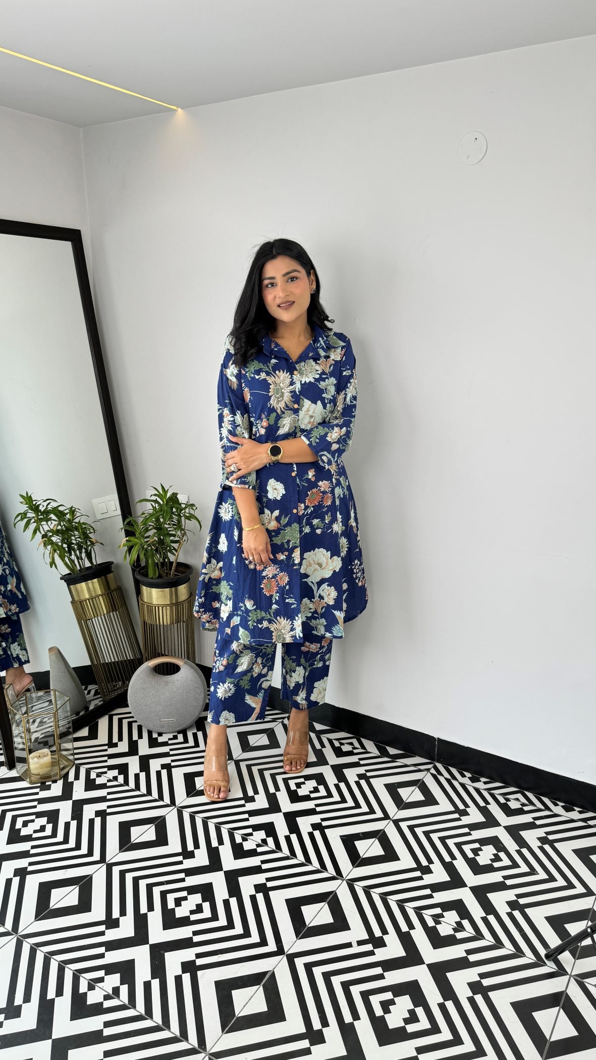 Royal Blue Cotton Cord Set