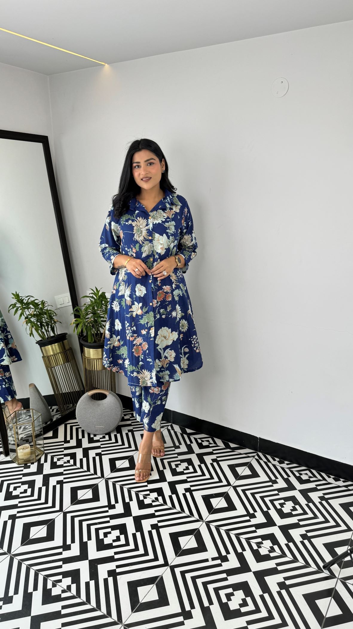 Royal Blue Cotton Cord Set