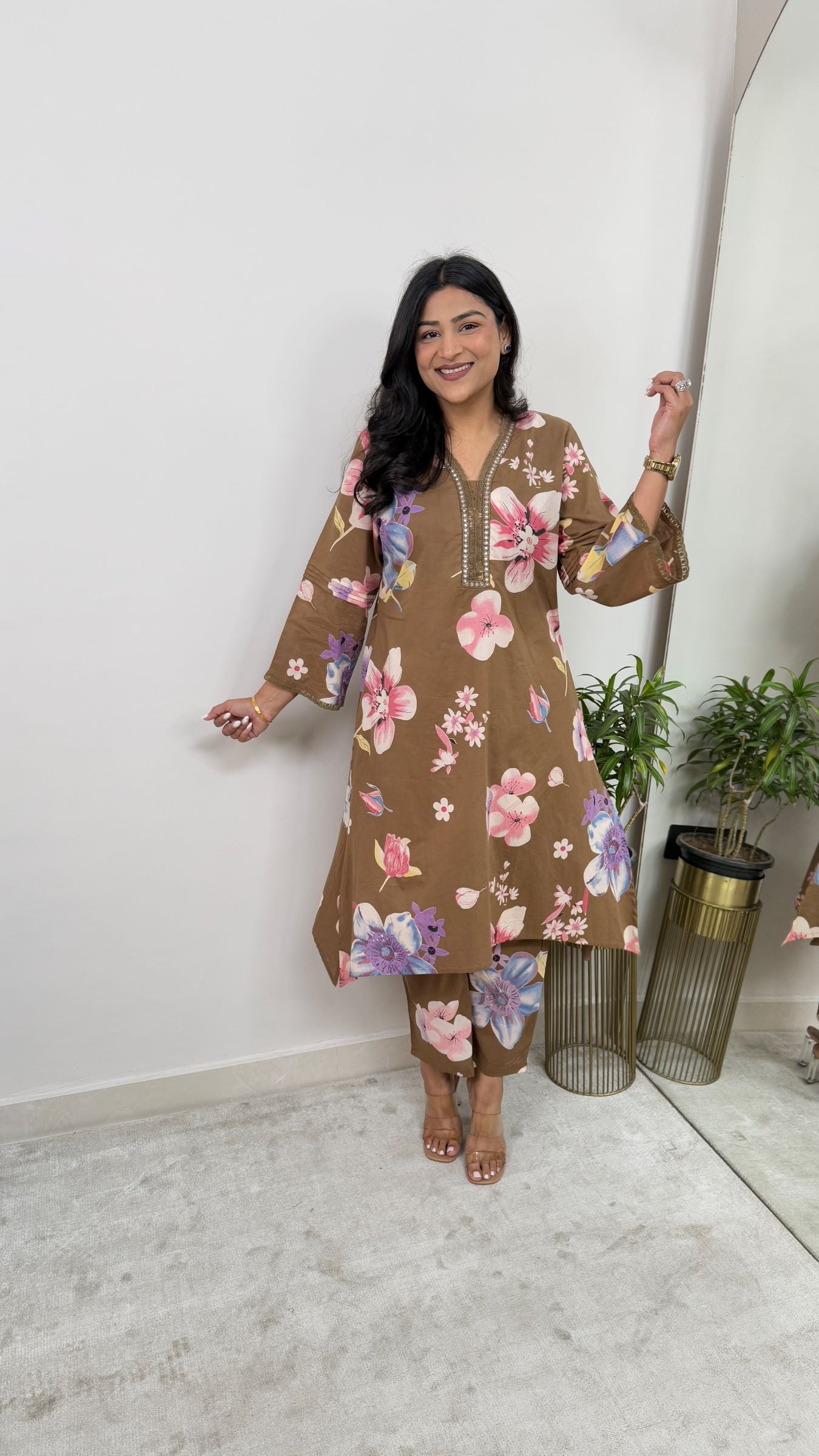 Sara Brown Kurta Pants