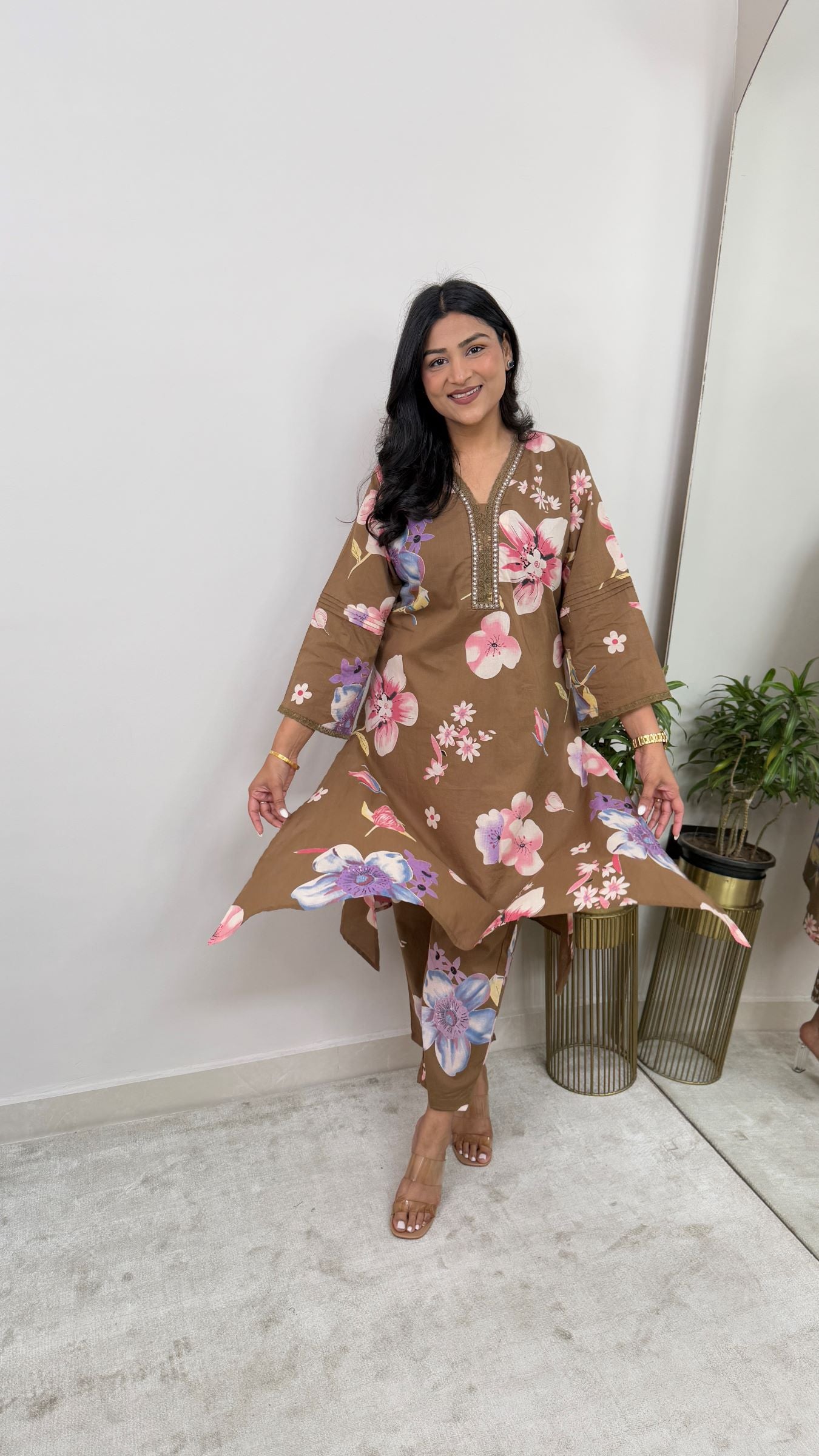 Sara Brown Kurta Pants