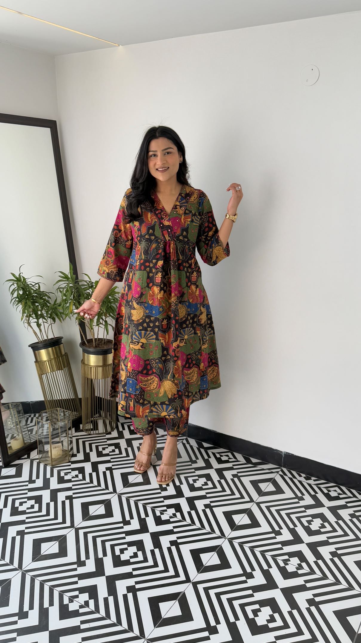 Staple Black Baku Kurta Pants