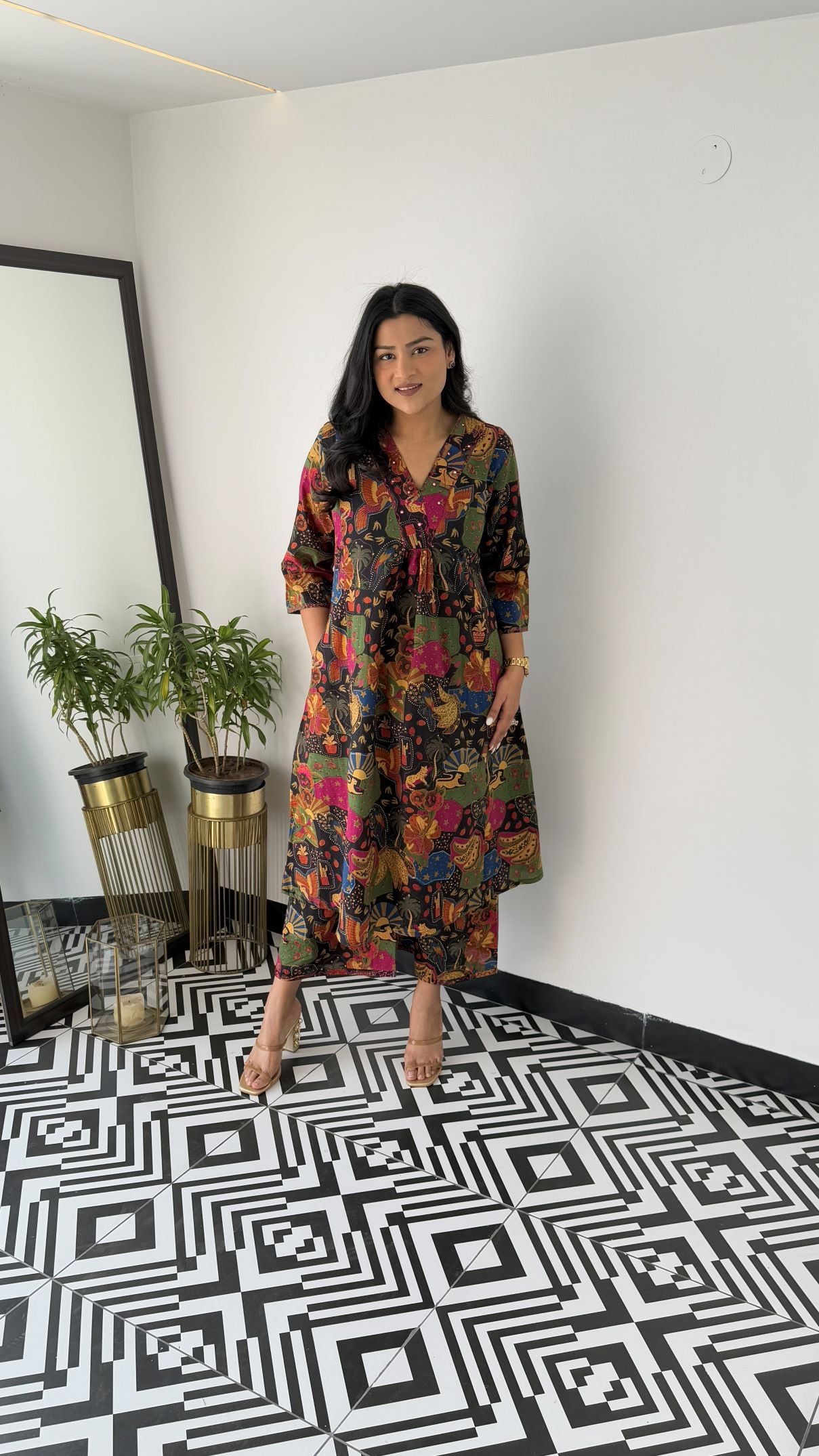 Staple Black Baku Kurta Pants