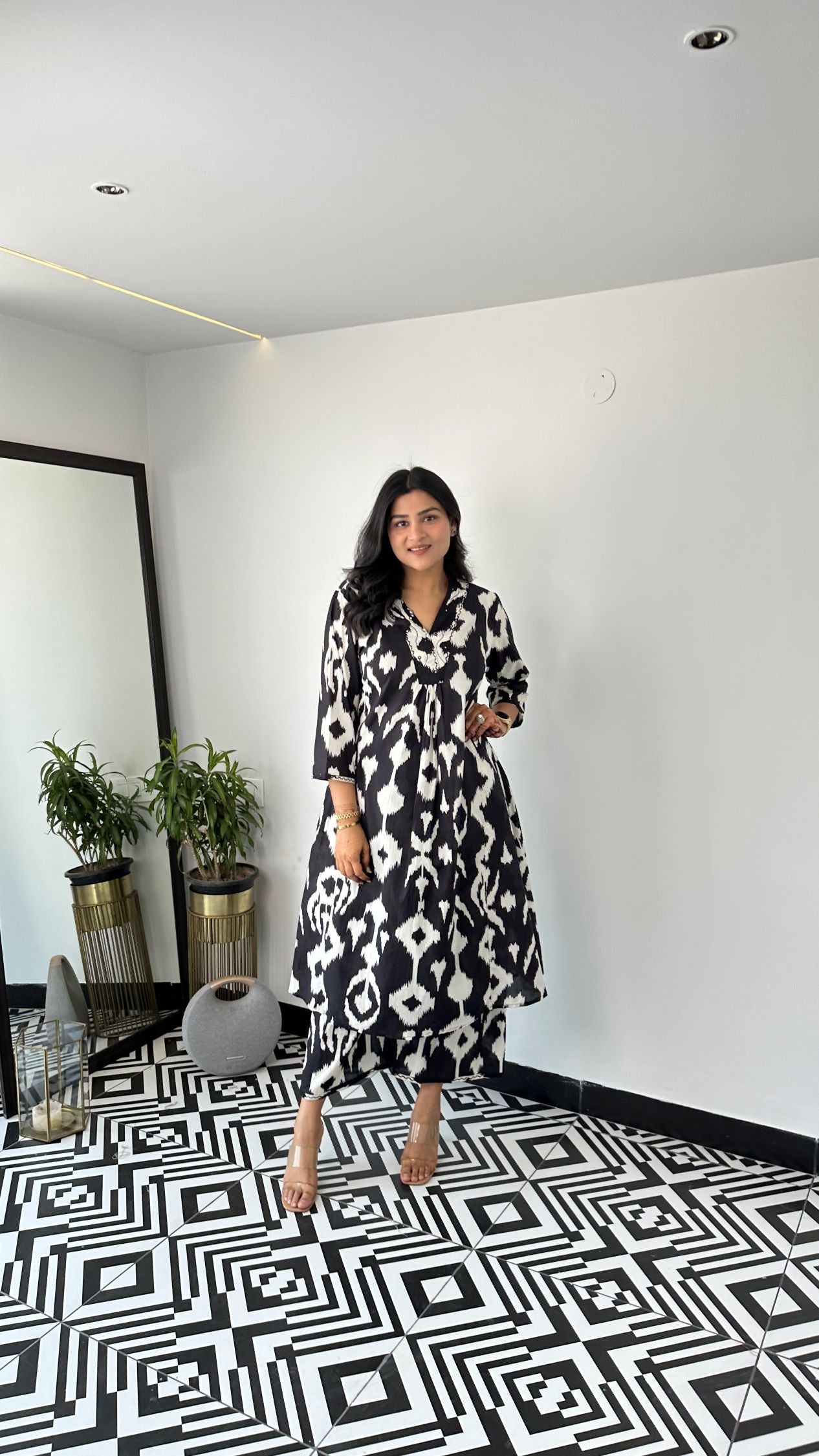 Staple Glen Black Kurta Pants