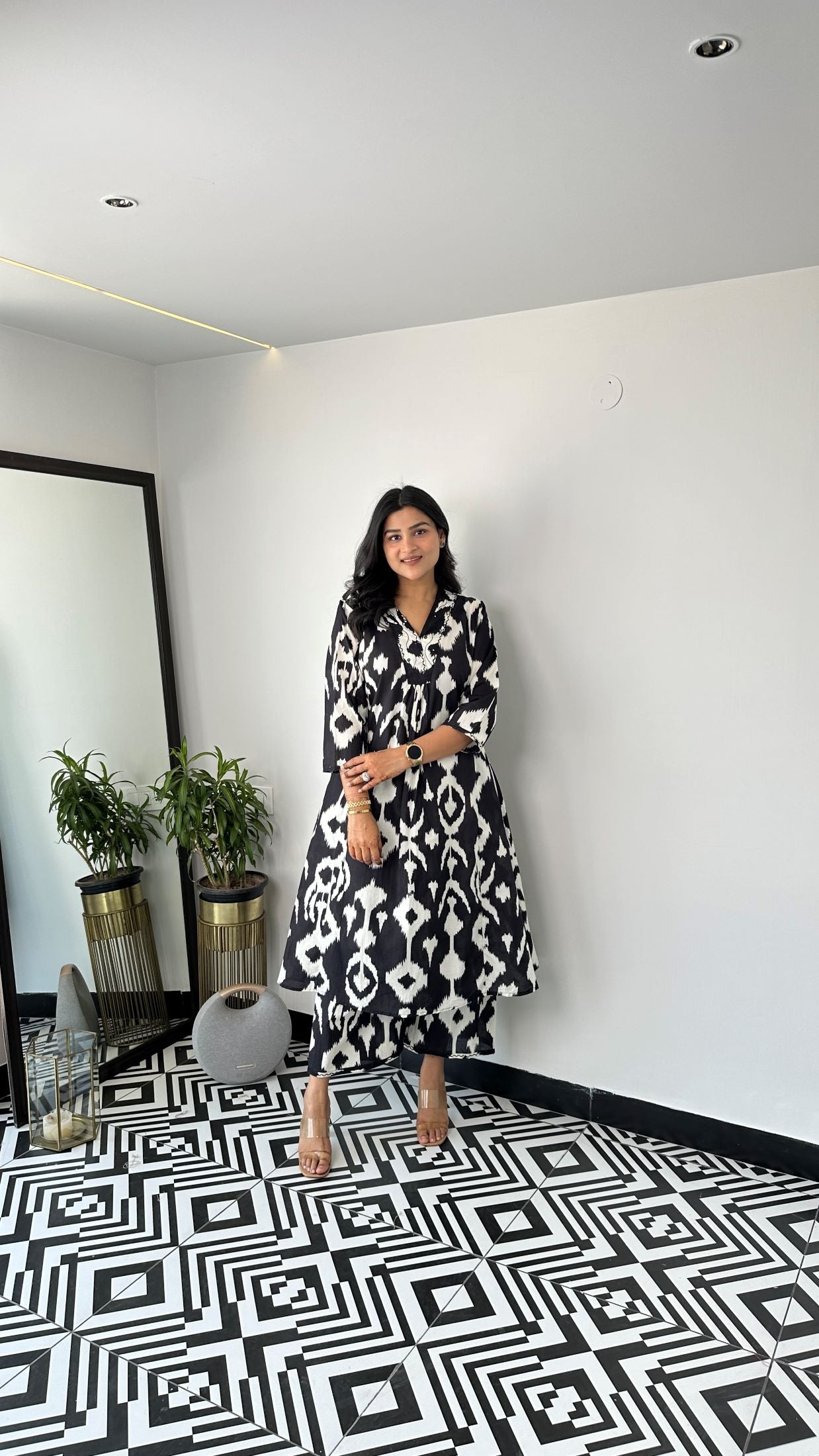 Staple Glen Black Kurta Pants