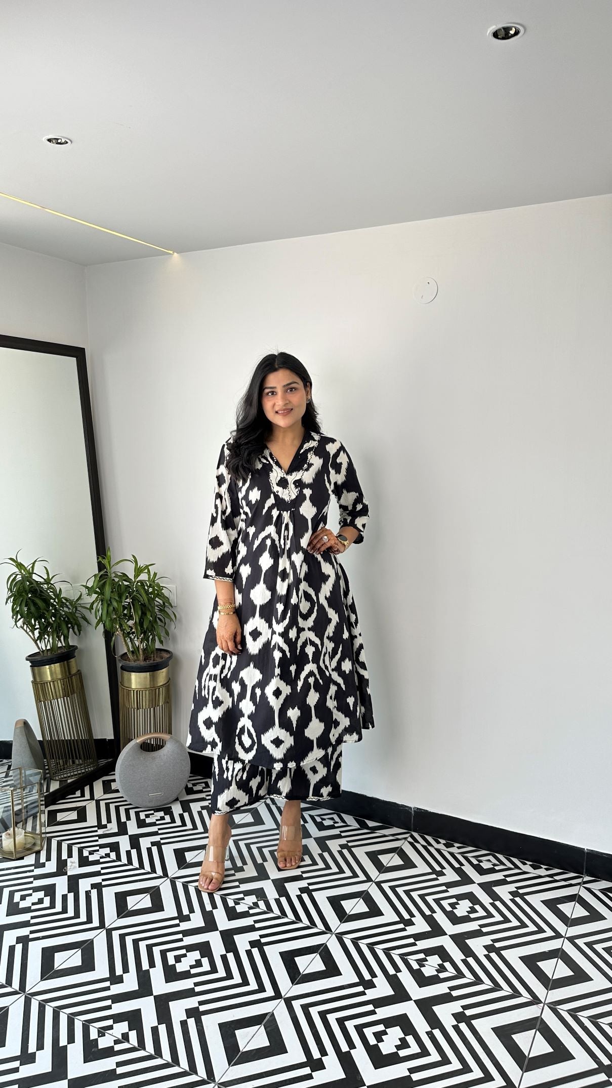 Staple Glen Black Kurta Pants