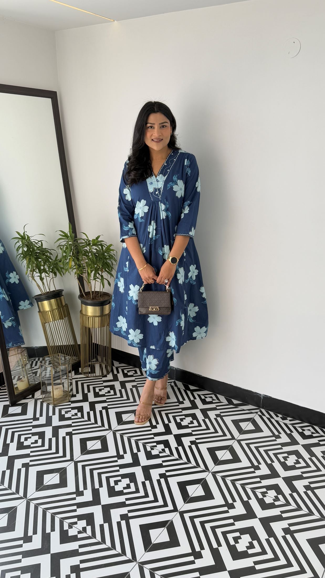 Staple Blue Flower Kurta Pants