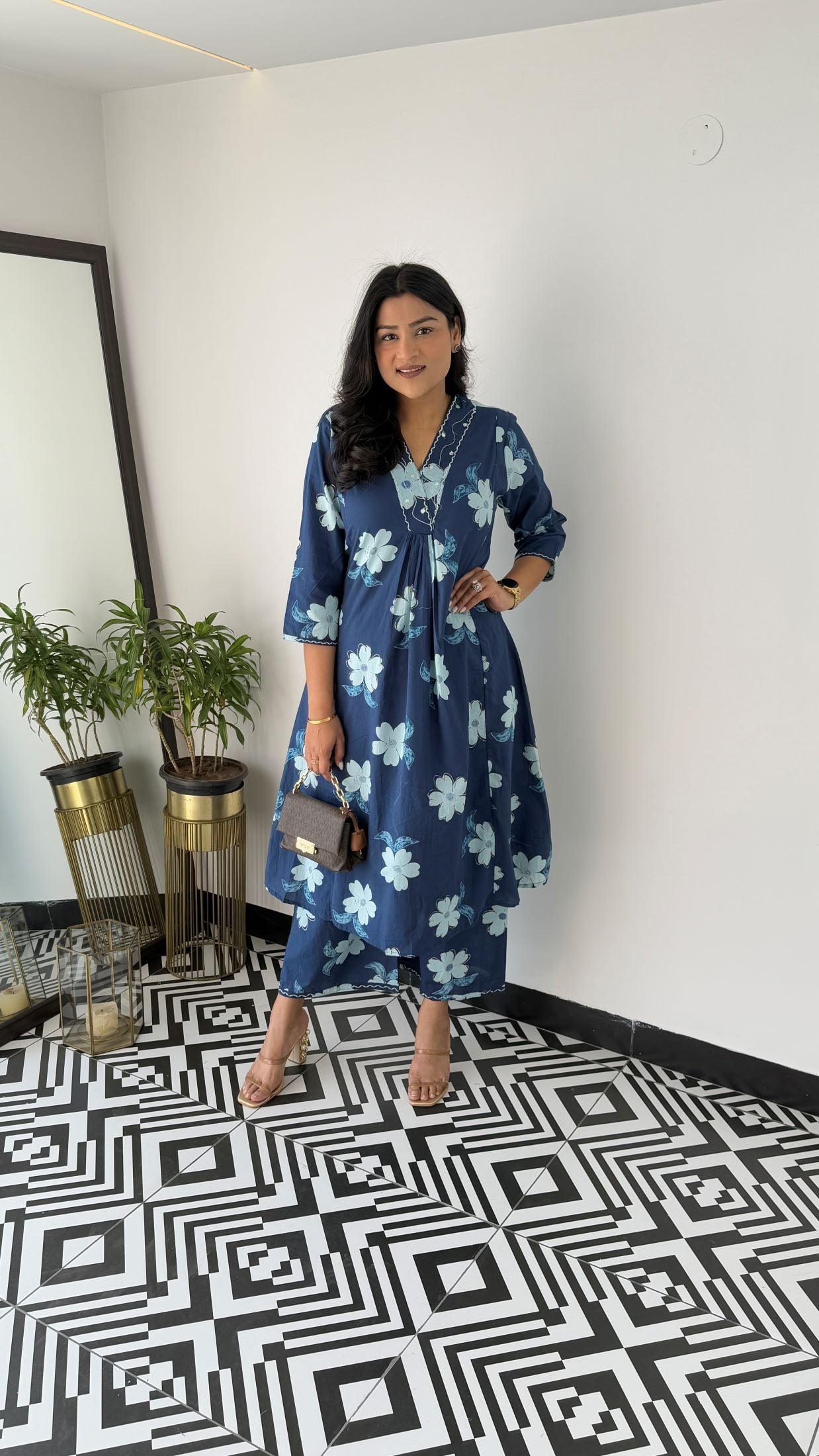 Staple Blue Flower Kurta Pants