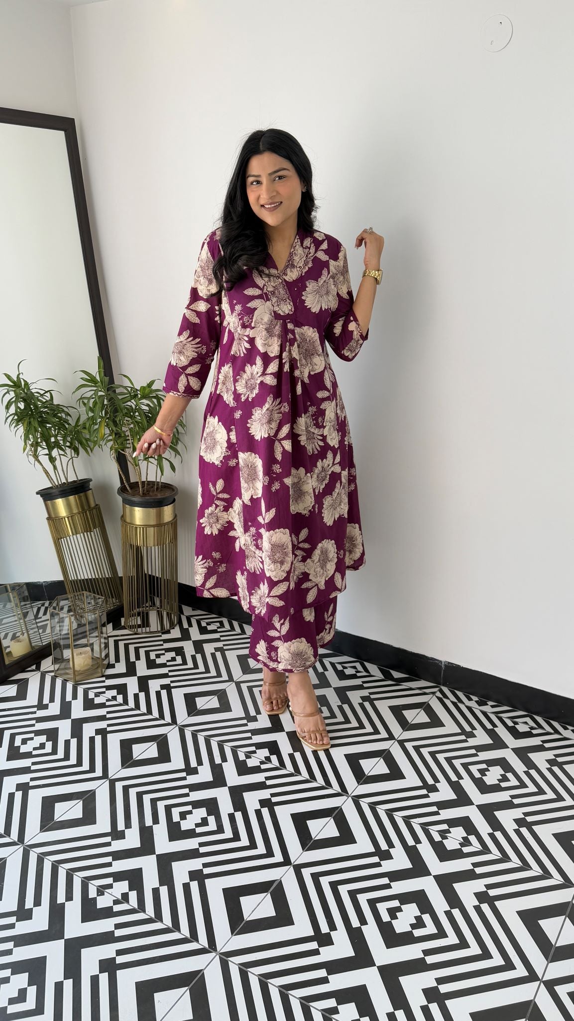 Staple Purple Bling Kurta Pants