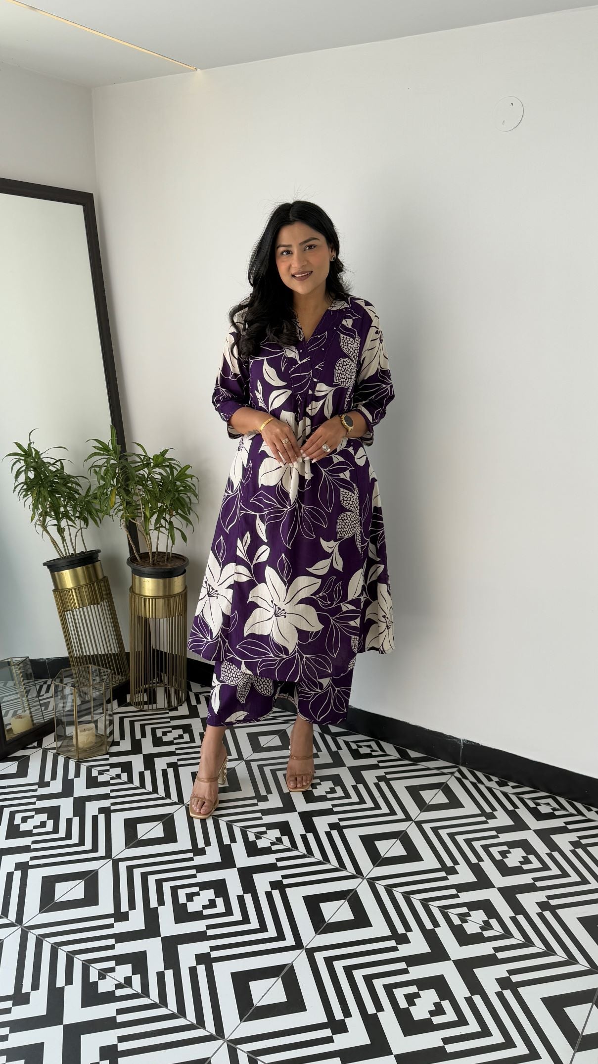 Staple Dark Purple Kurta Pants