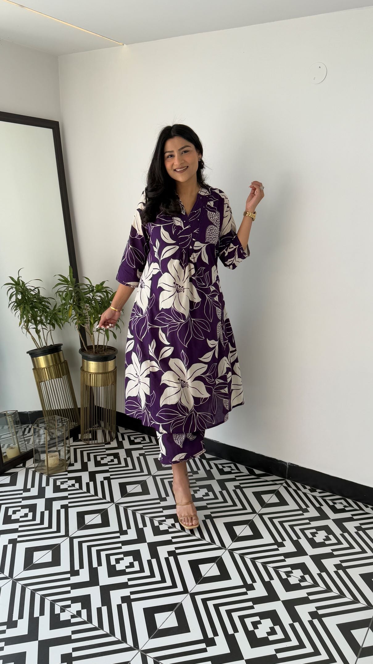 Staple Dark Purple Kurta Pants