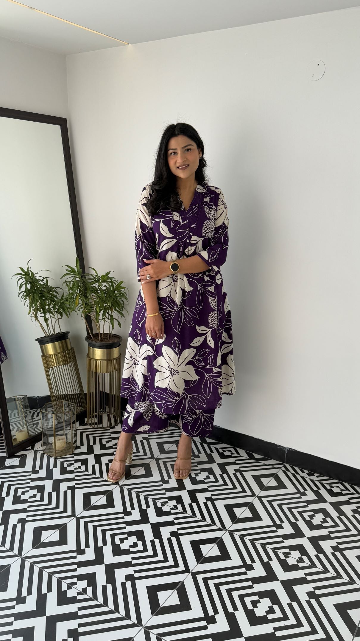 Staple Dark Purple Kurta Pants